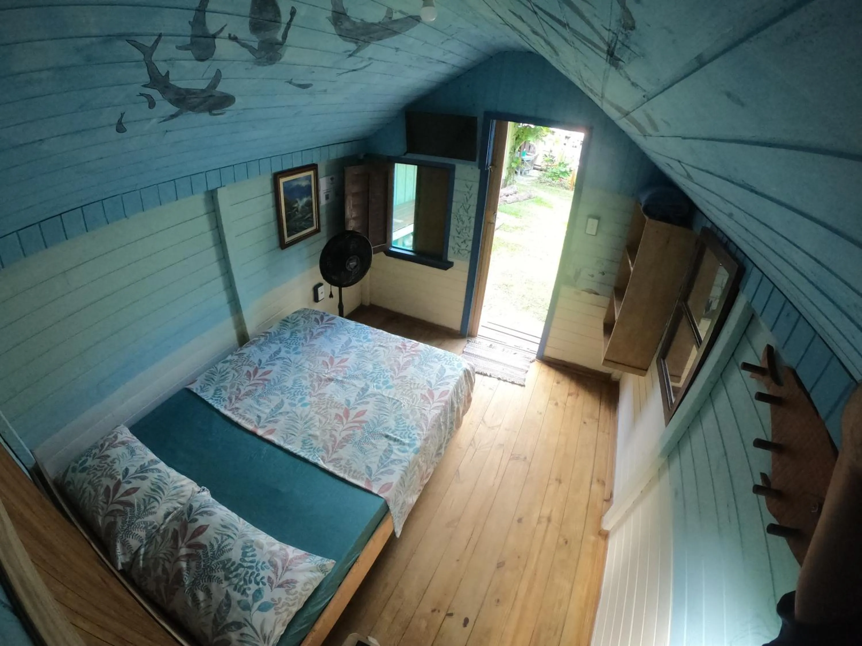 Bed in Pousada e Camping do Clodo