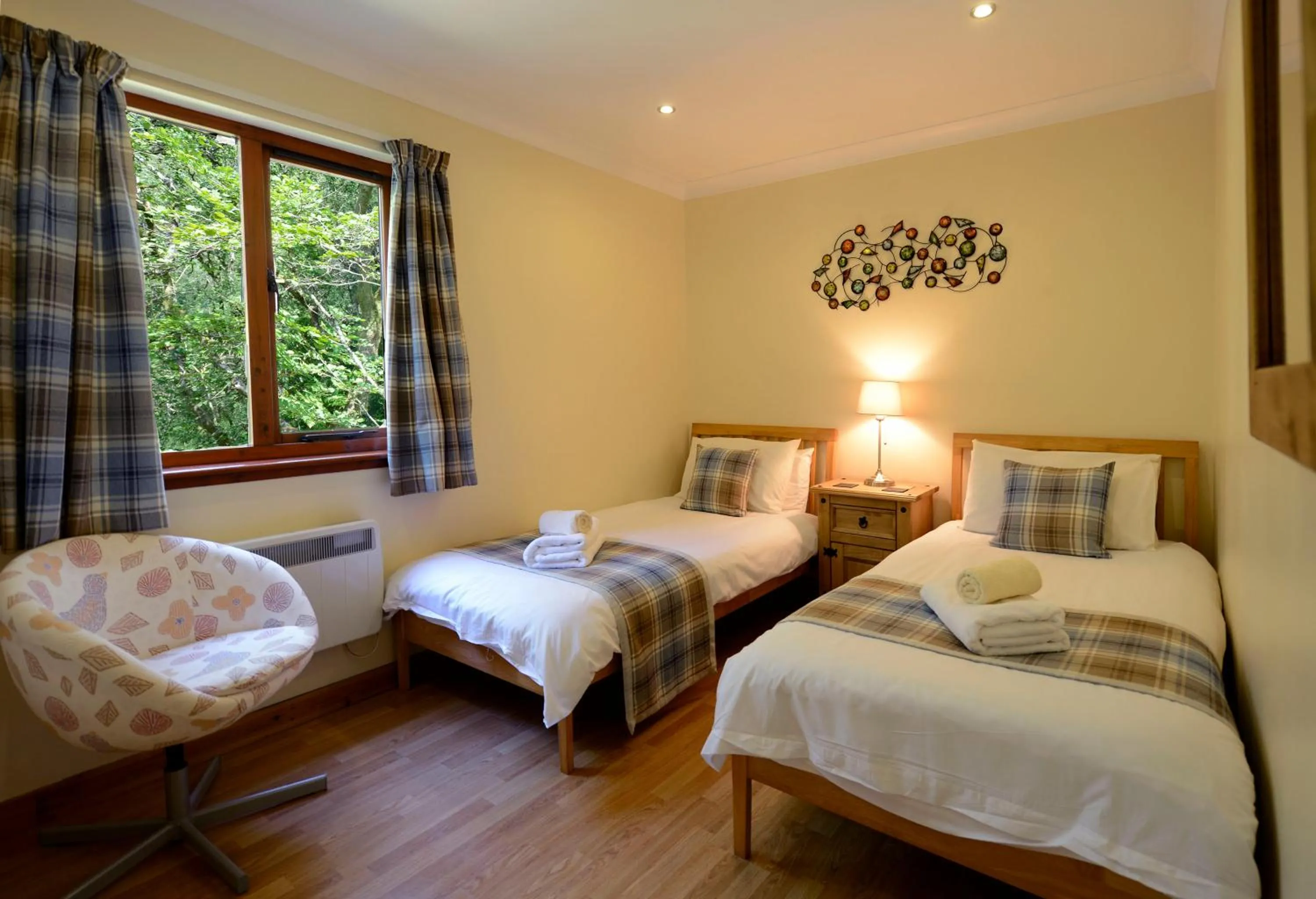 Bed in Birchbrae Highland Lodges