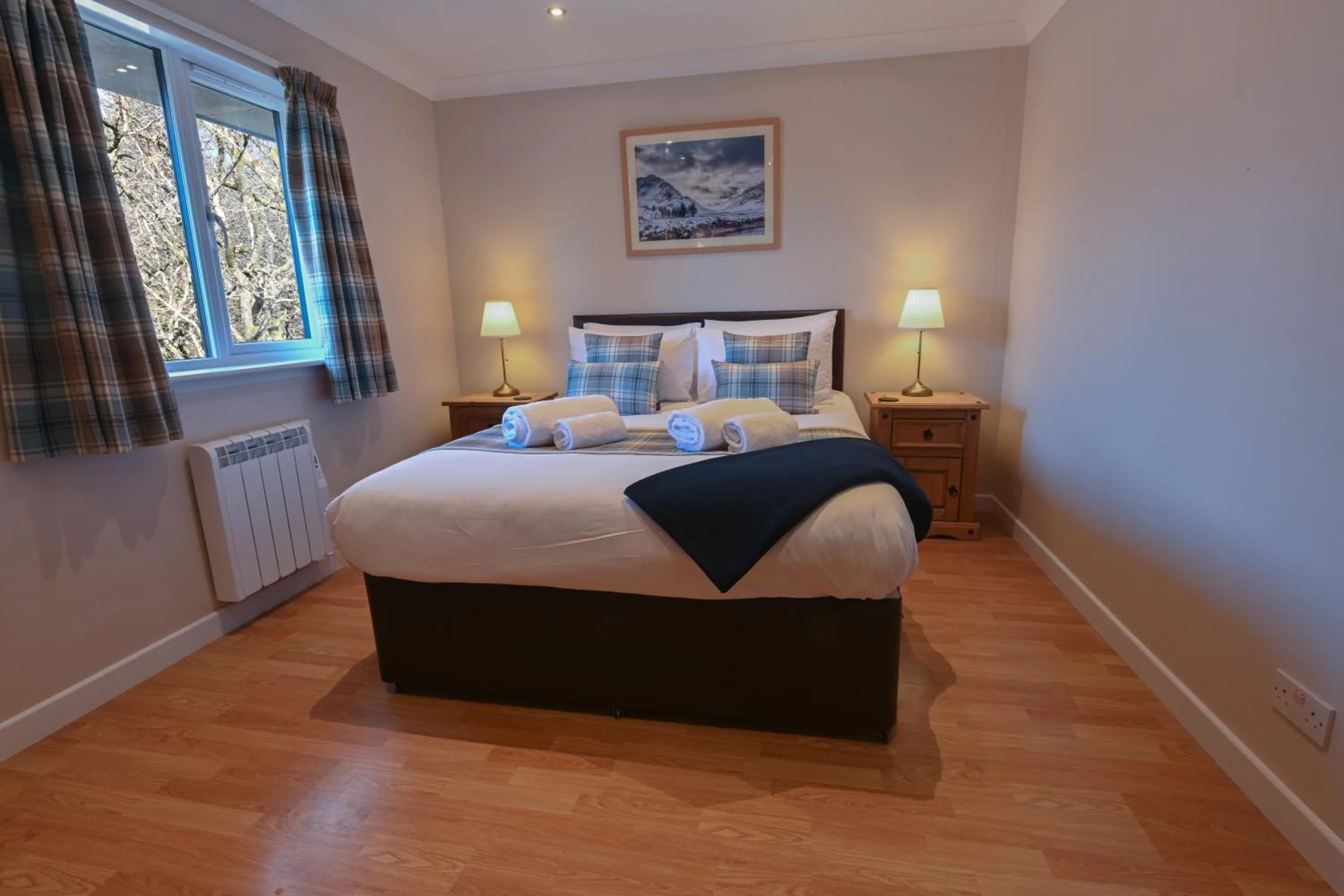Bedroom, Bed in Birchbrae Highland Lodges