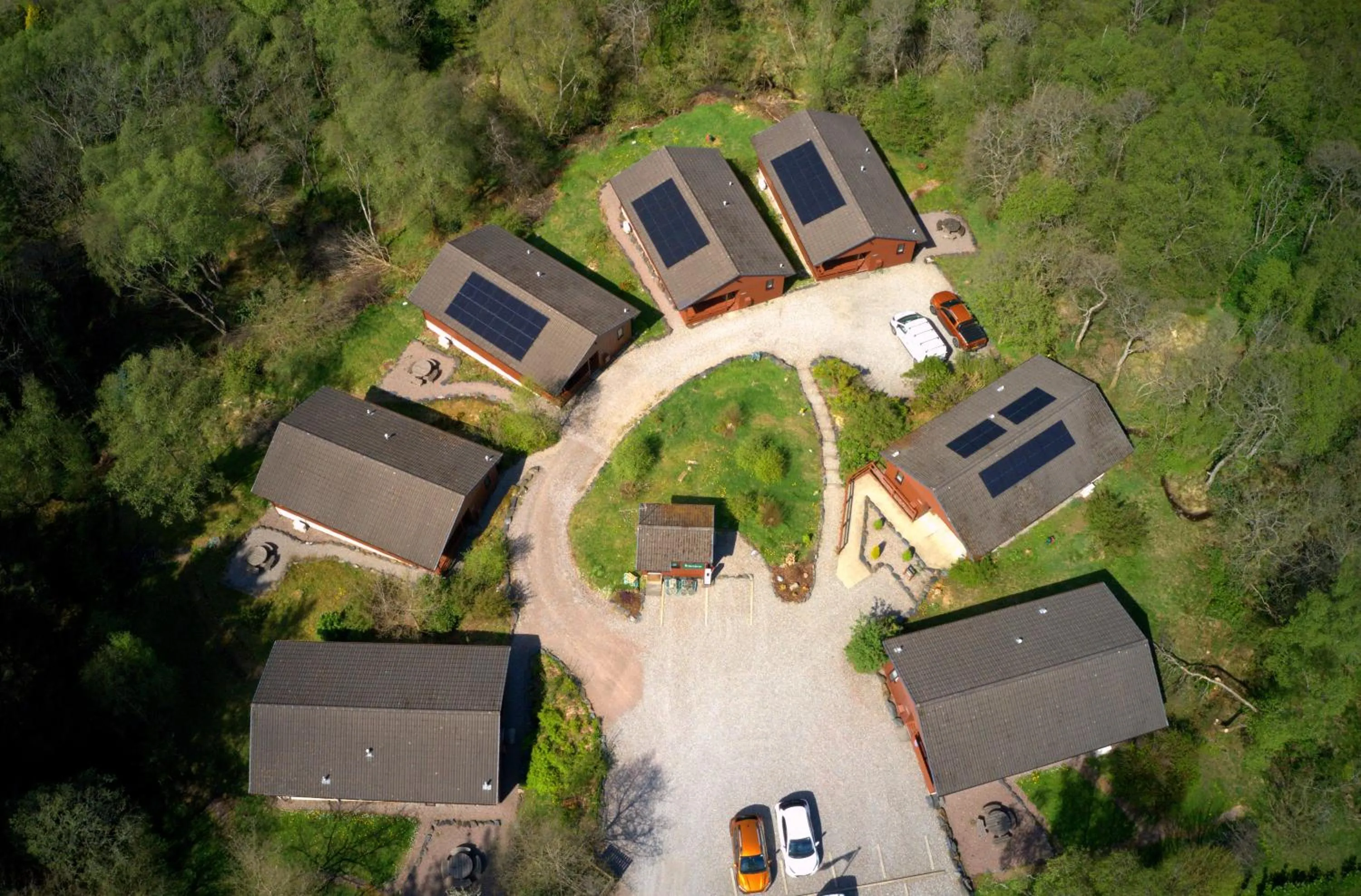 Property building in Birchbrae Highland Lodges
