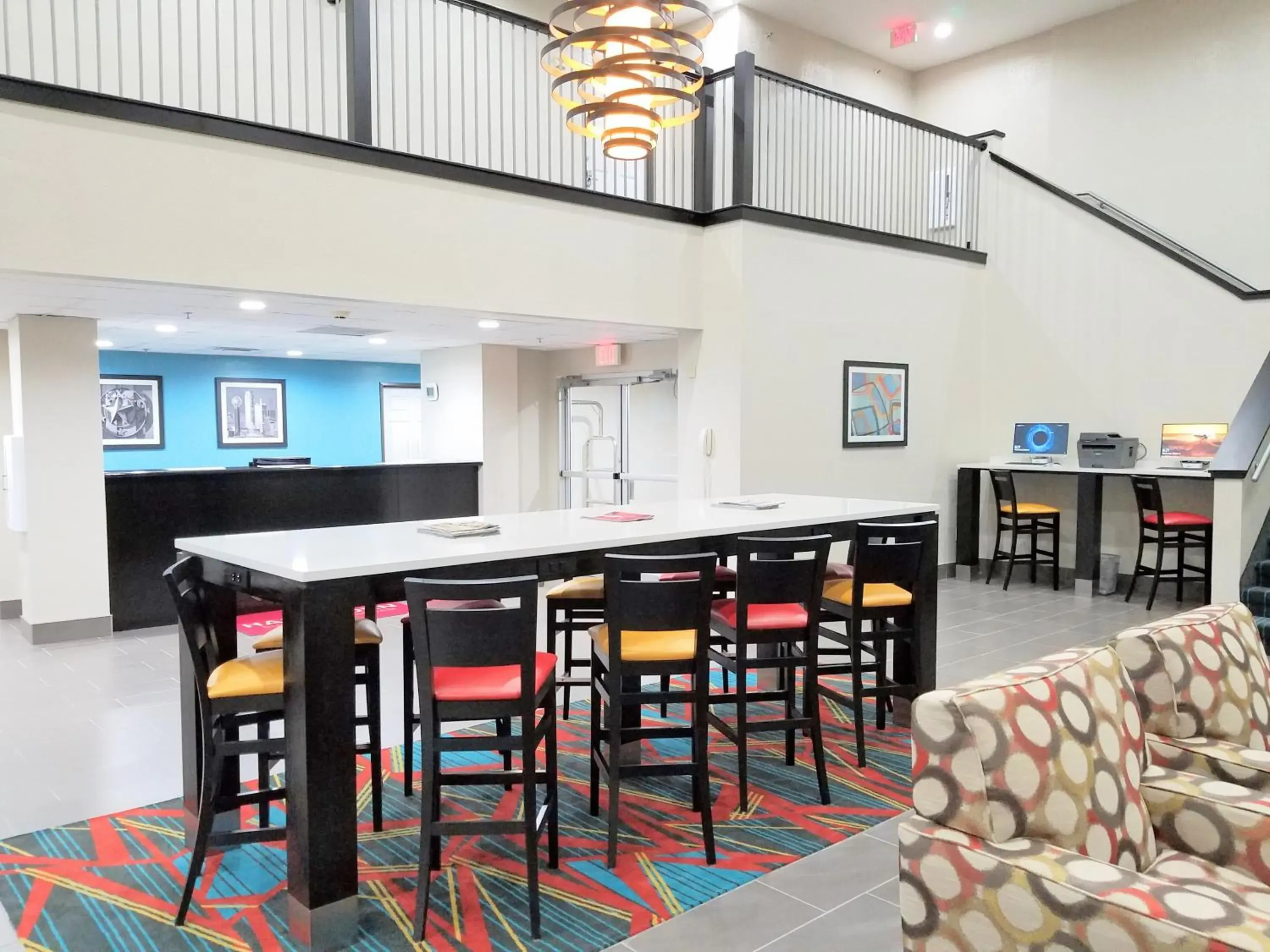 Lobby or reception in Hawthorn Suites Irving DFW South Lobby or reception in Hawthorn Suites Irving DFW South