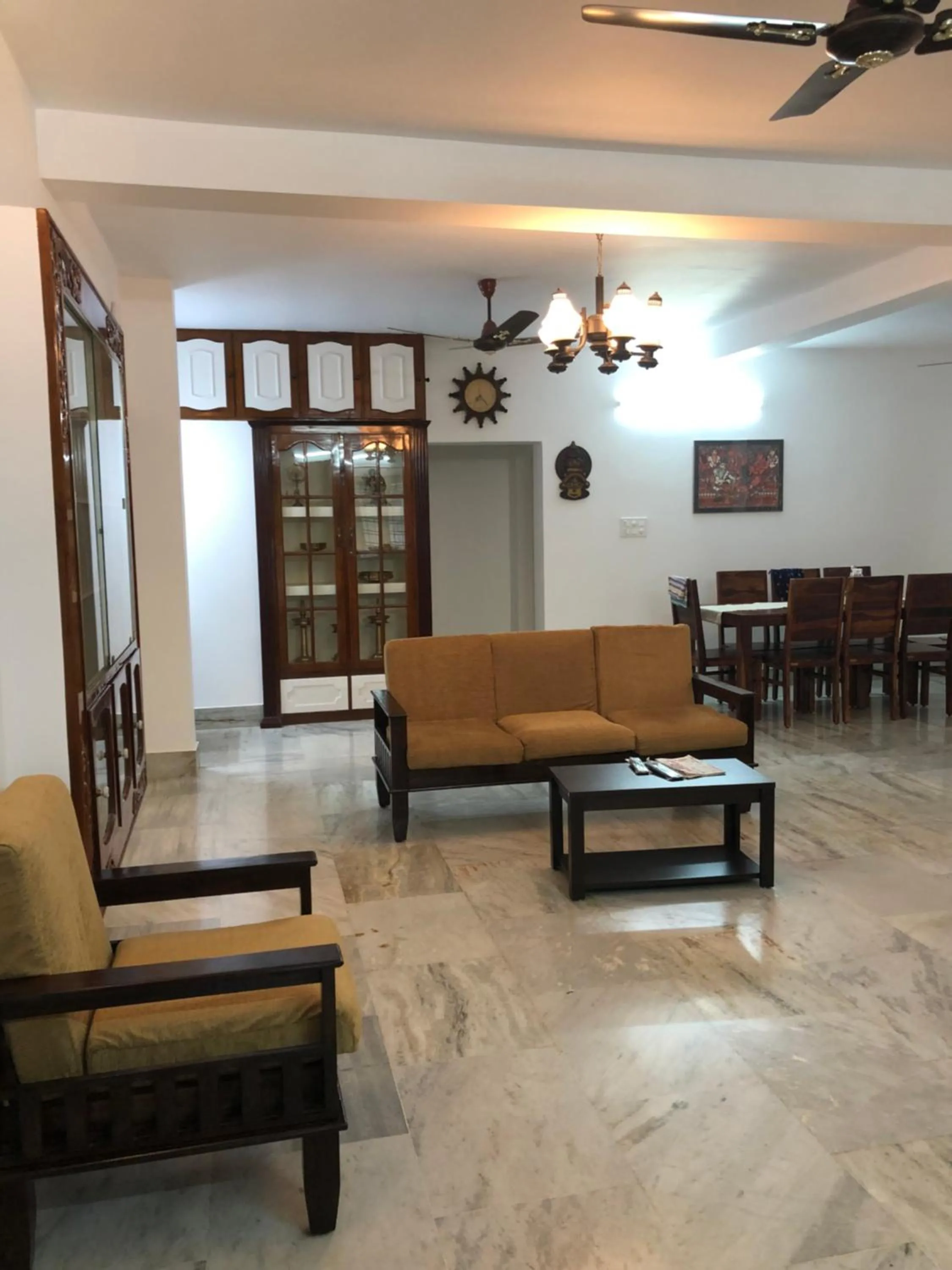 Seating area in Sannidhi Home stay