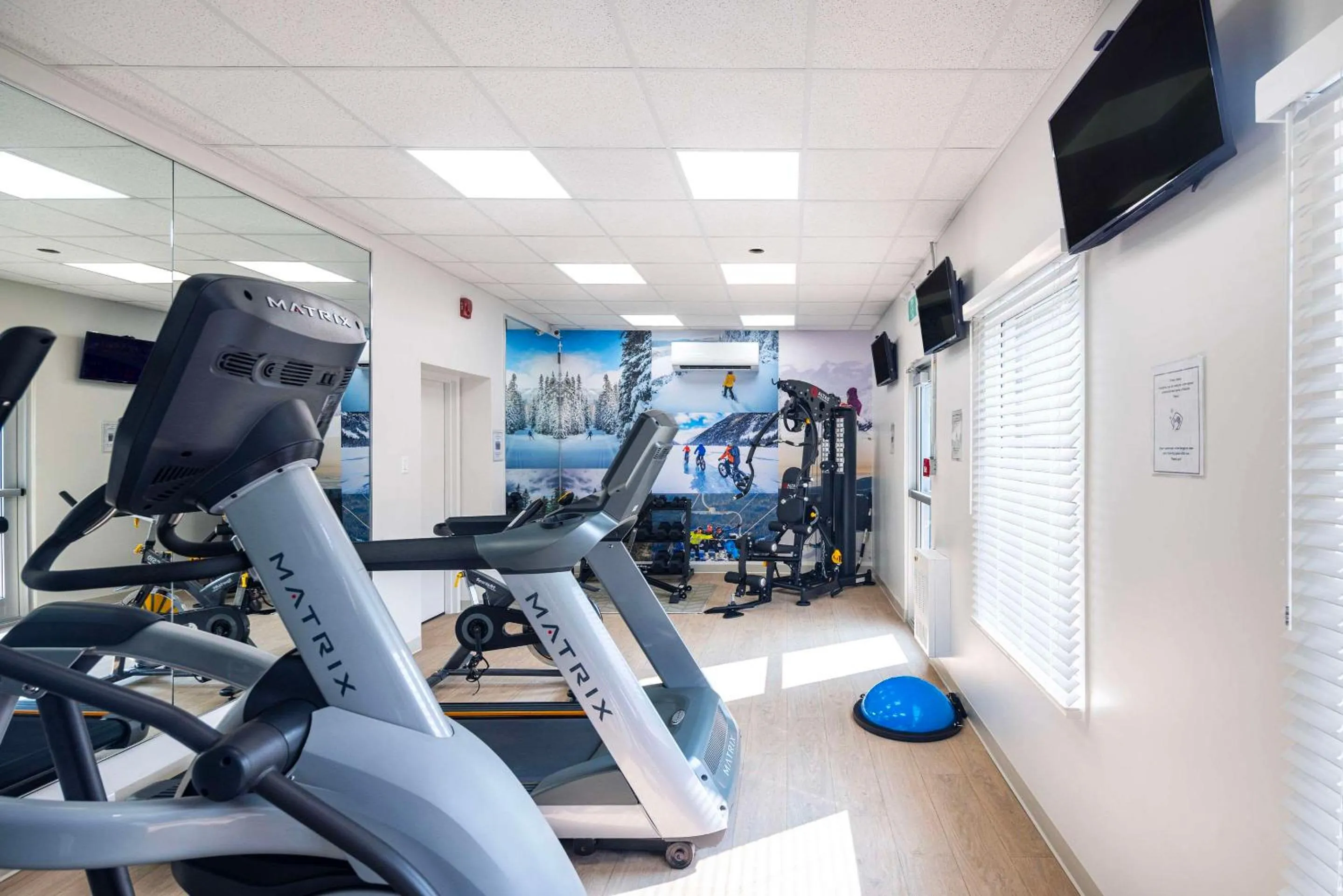 Fitness centre/facilities in Clarion Pointe La Malbaie