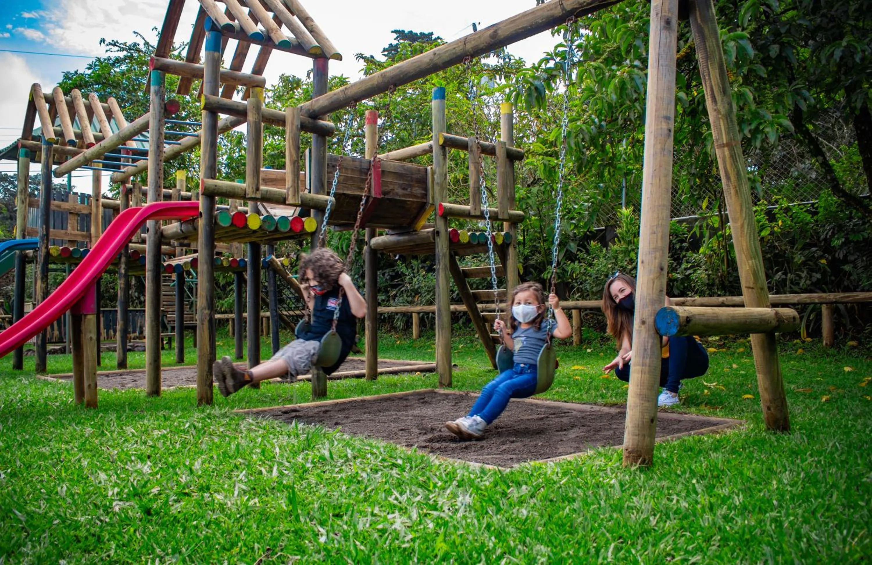 Children play ground in Monteverde Country Lodge - Costa Rica