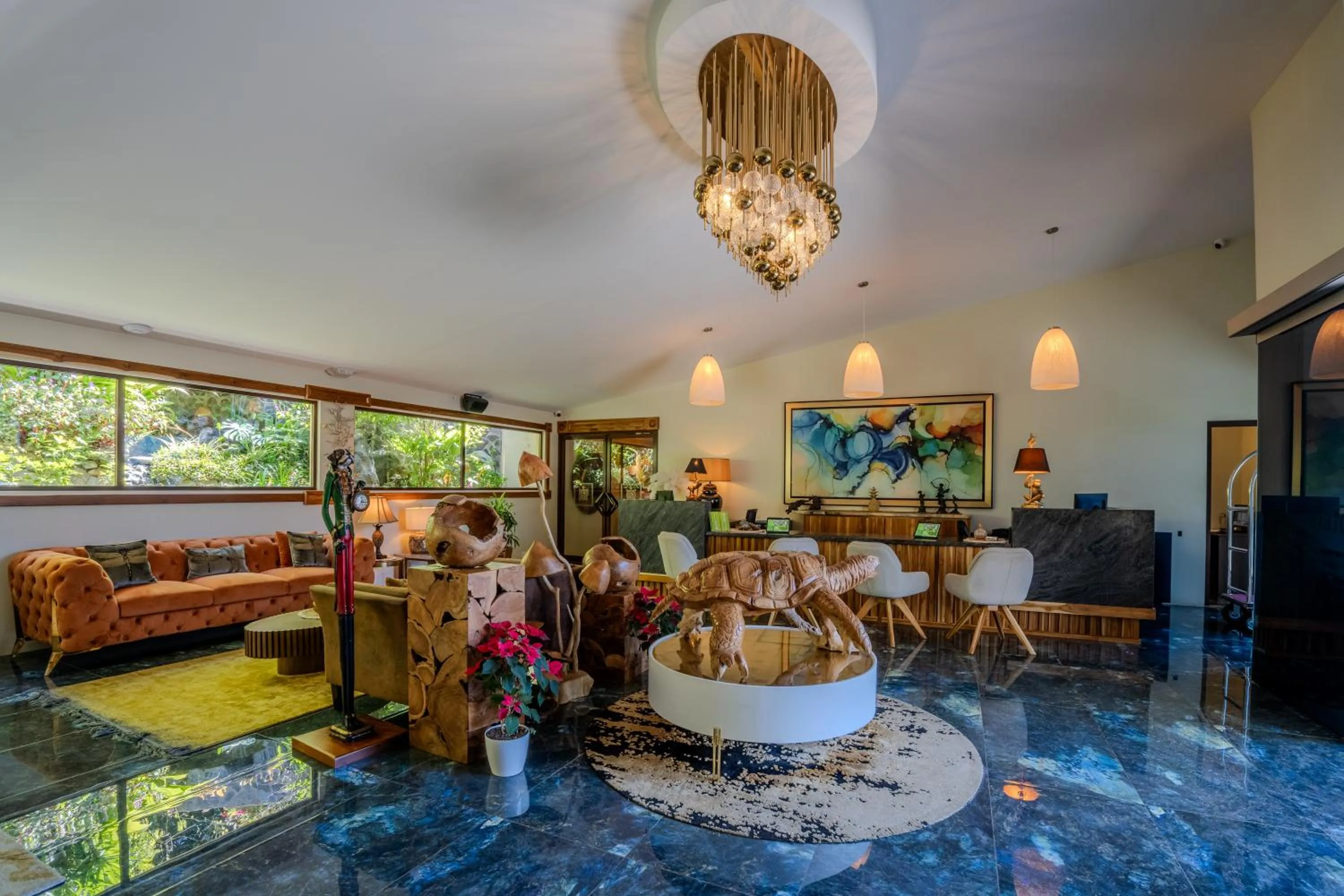 Living room in Hotel & Spa Poco a Poco - Costa Rica