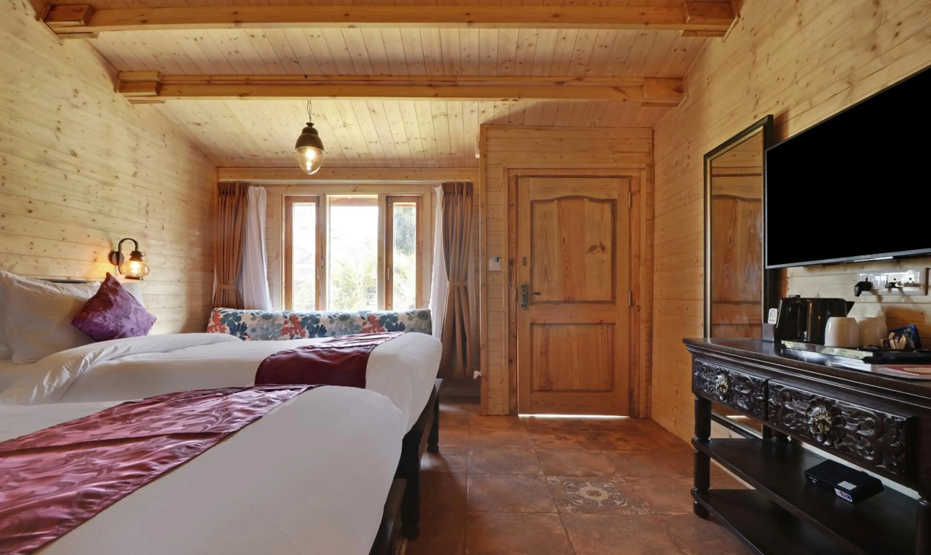 Bedroom, Bed in Treebo Premium Blue Mountain Country Club And Resort