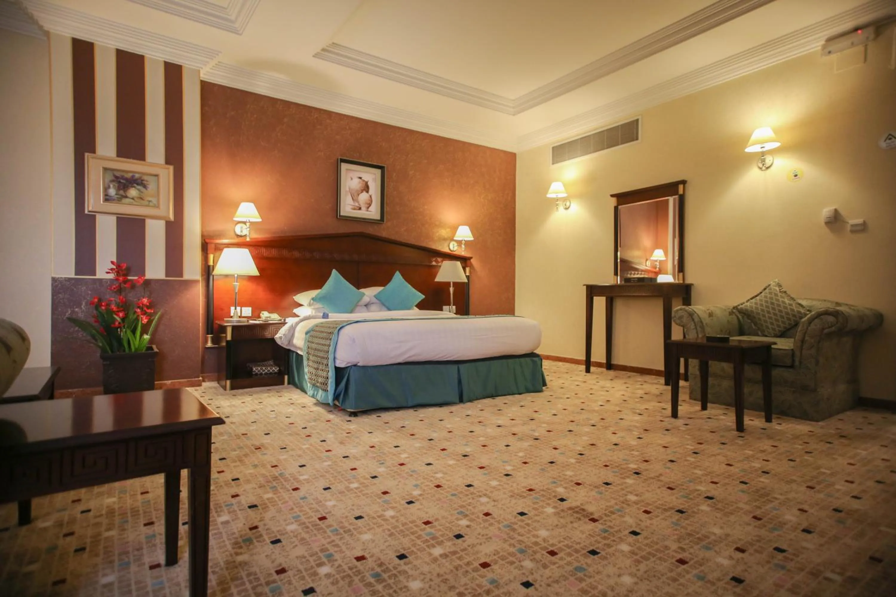 Decorative detail, Bed in Qasr Al Sahab