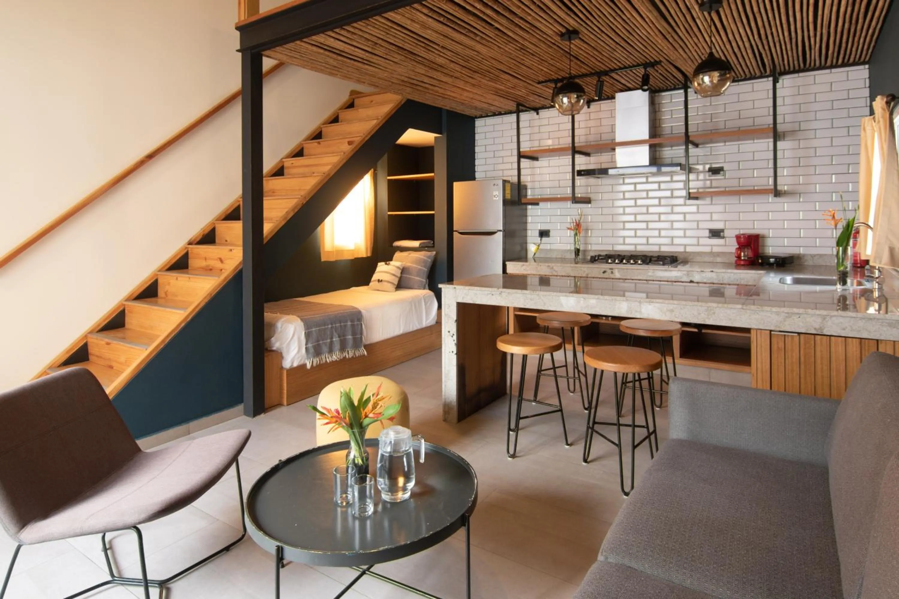 Kitchen or kitchenette in Palo Verde Sustainable Hotel