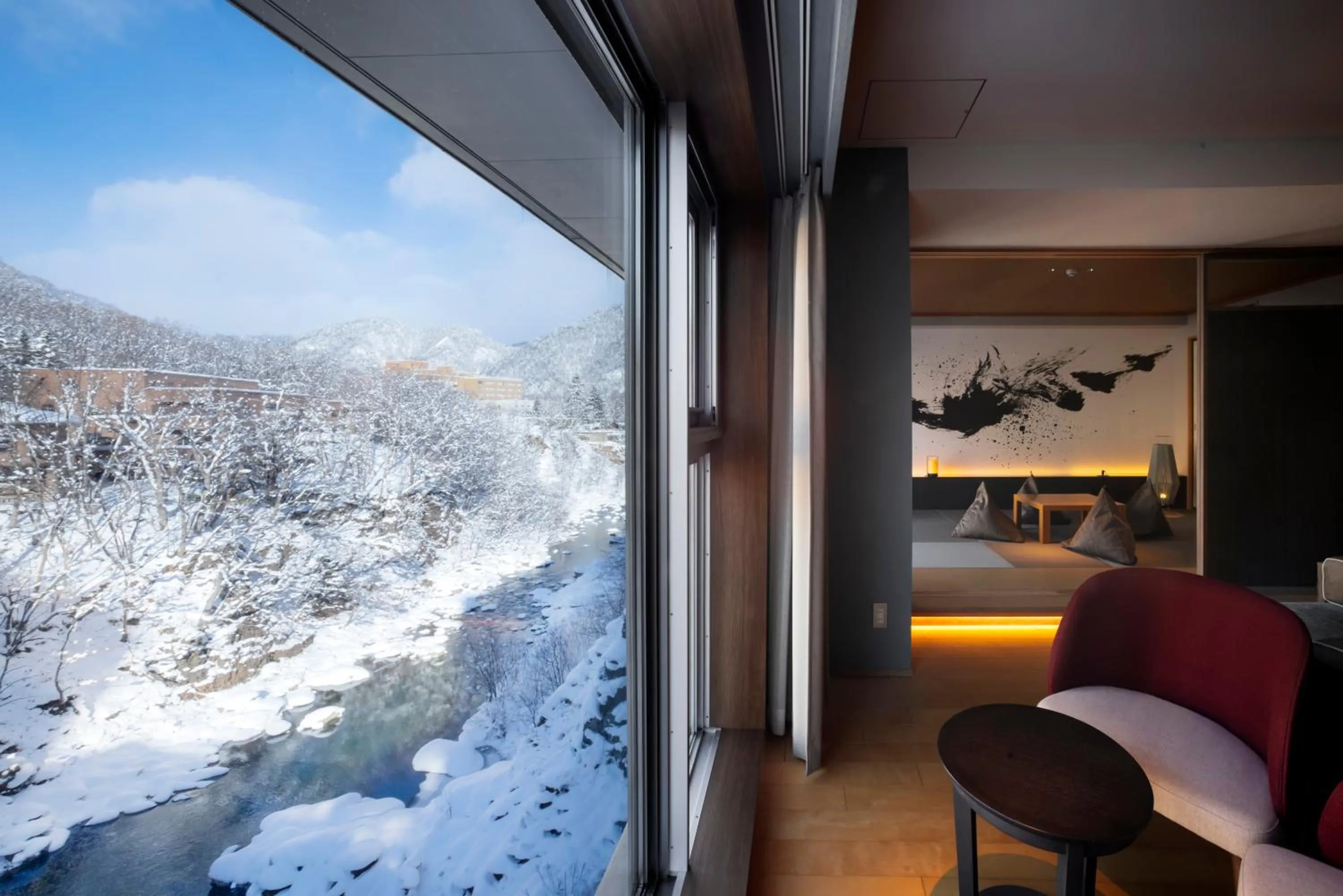 View (from property/room), Bed in Shogetsu Grand Hotel