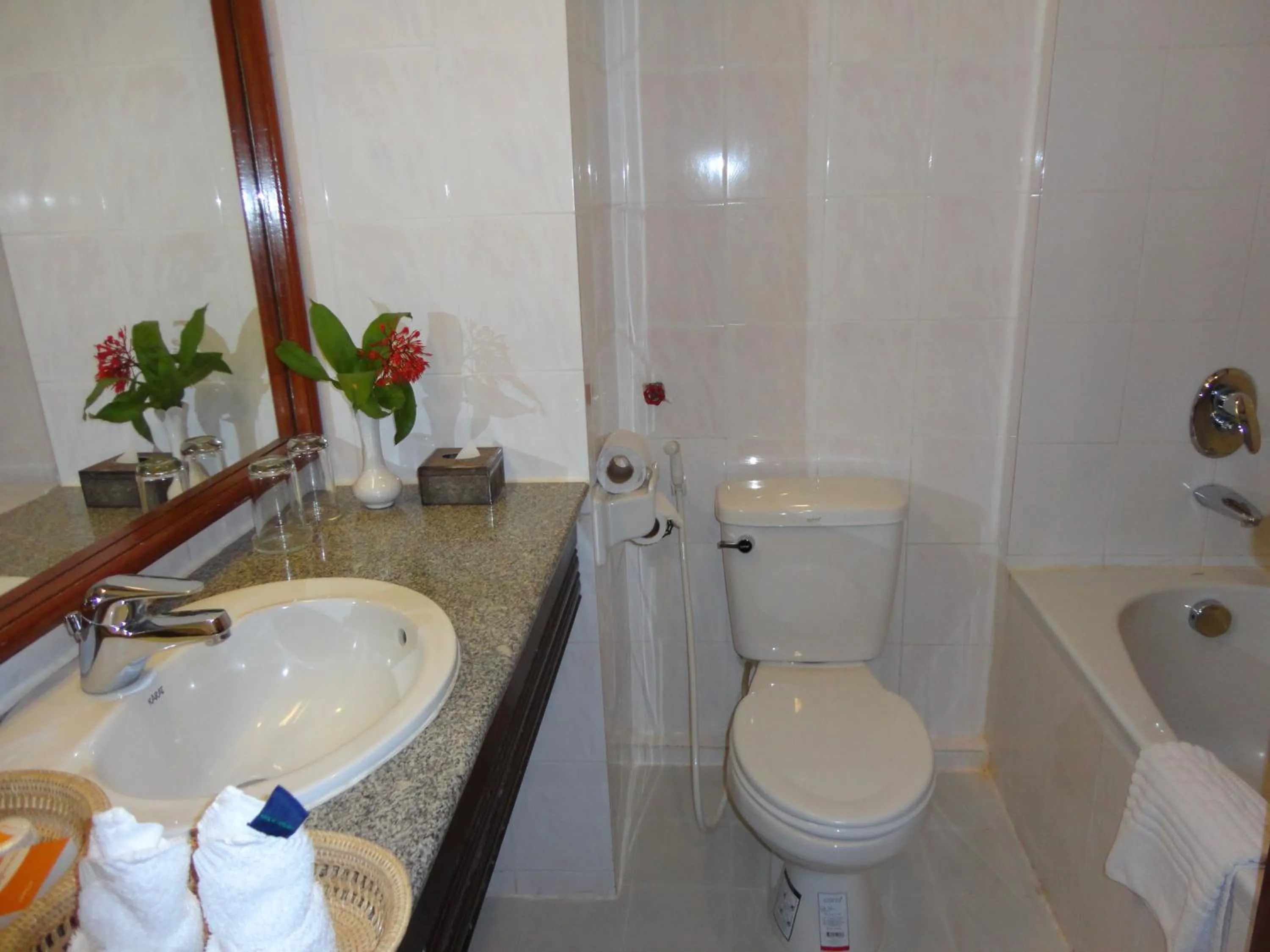 Bathroom in Angkor Hotel