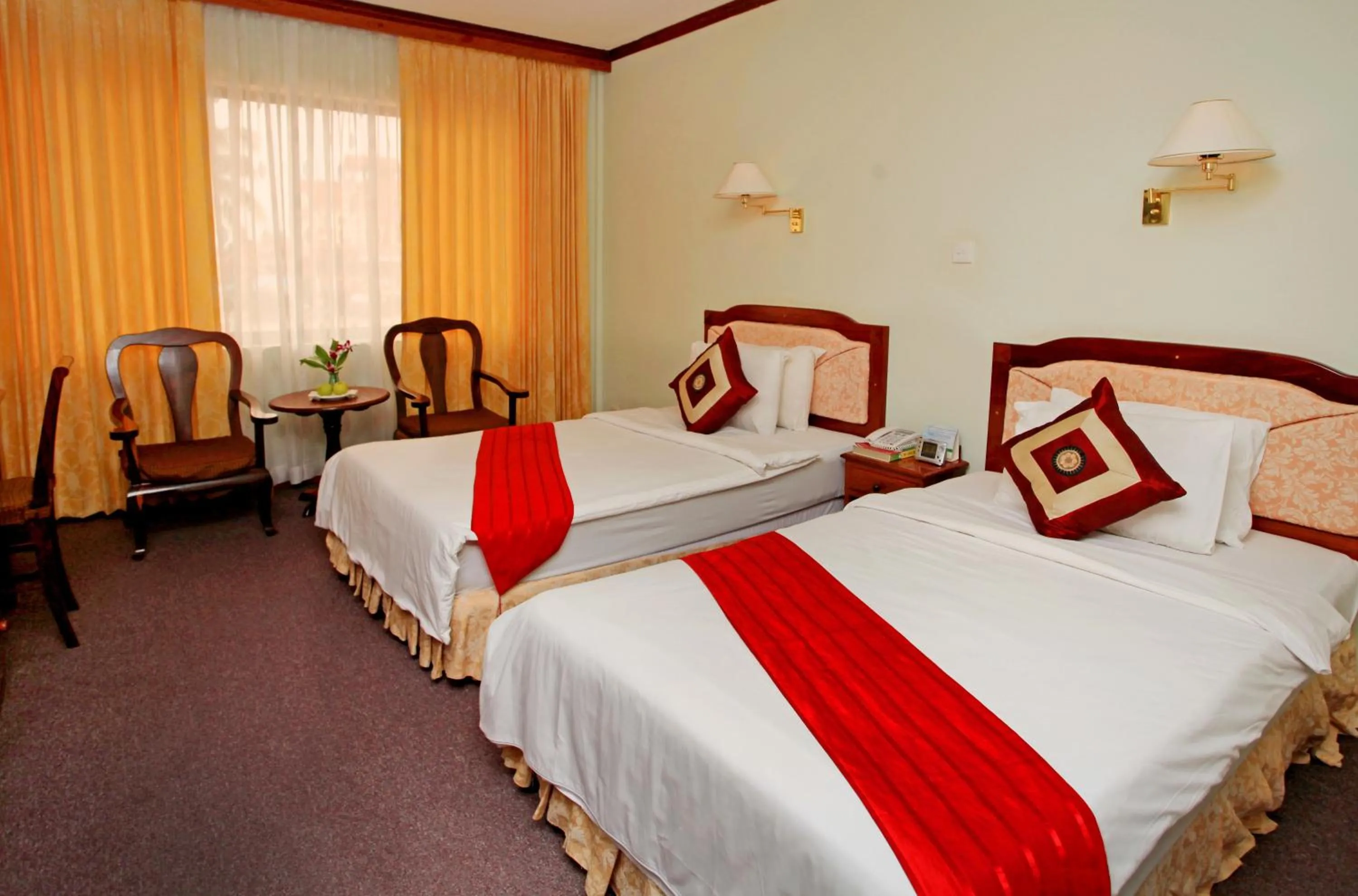 Bedroom, Bed in Angkor Hotel