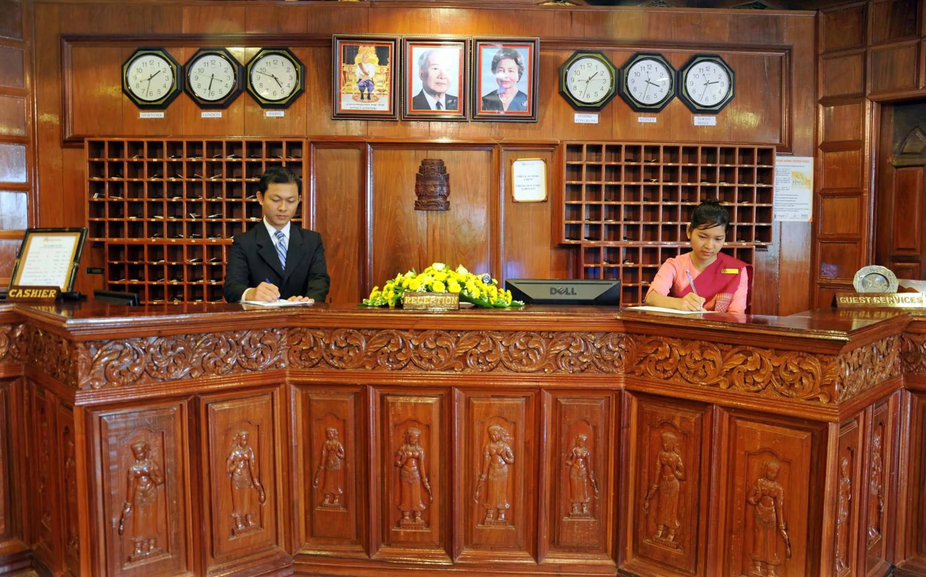 Lobby or reception in Angkor Hotel