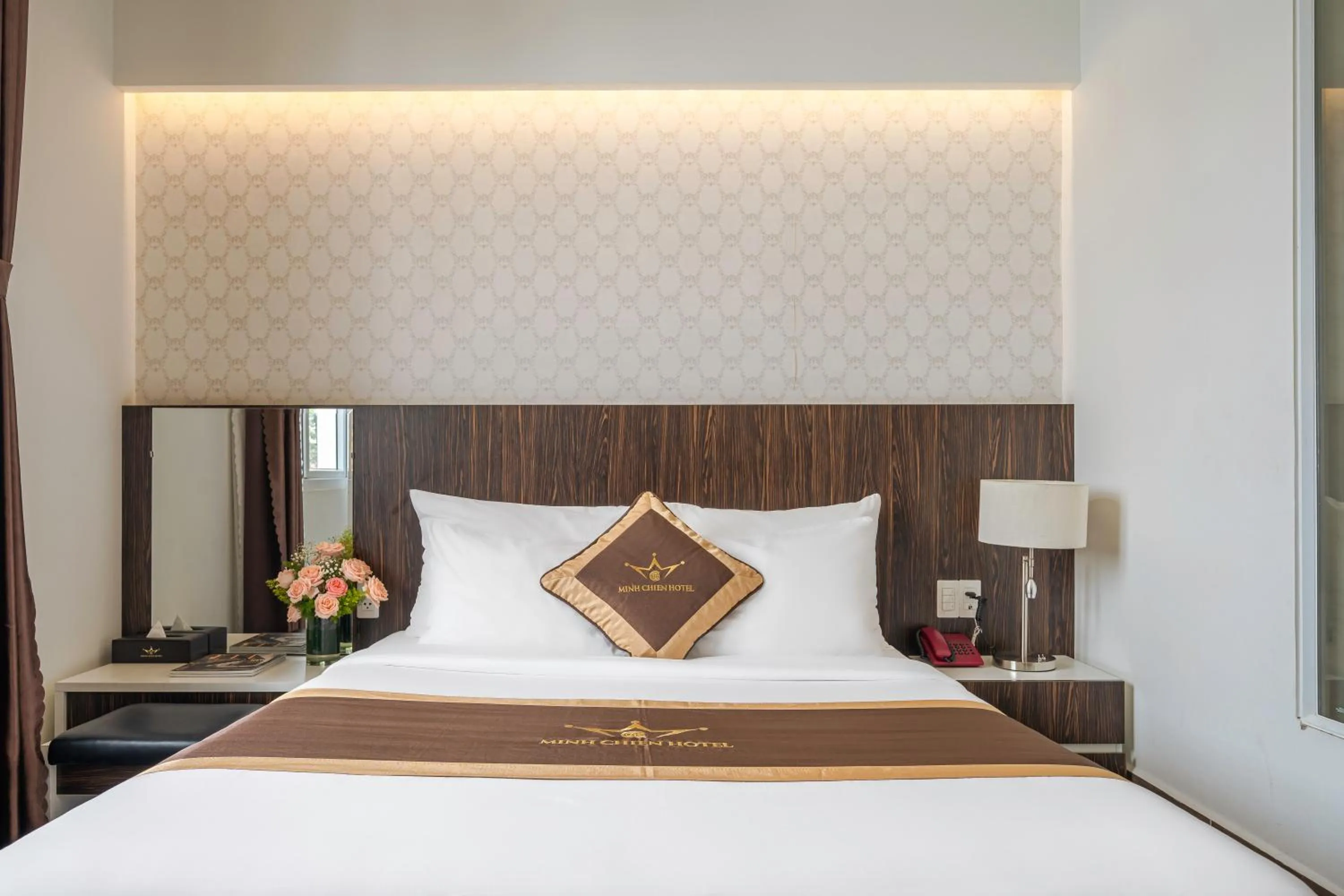 Bed in Minh Chien Hotel