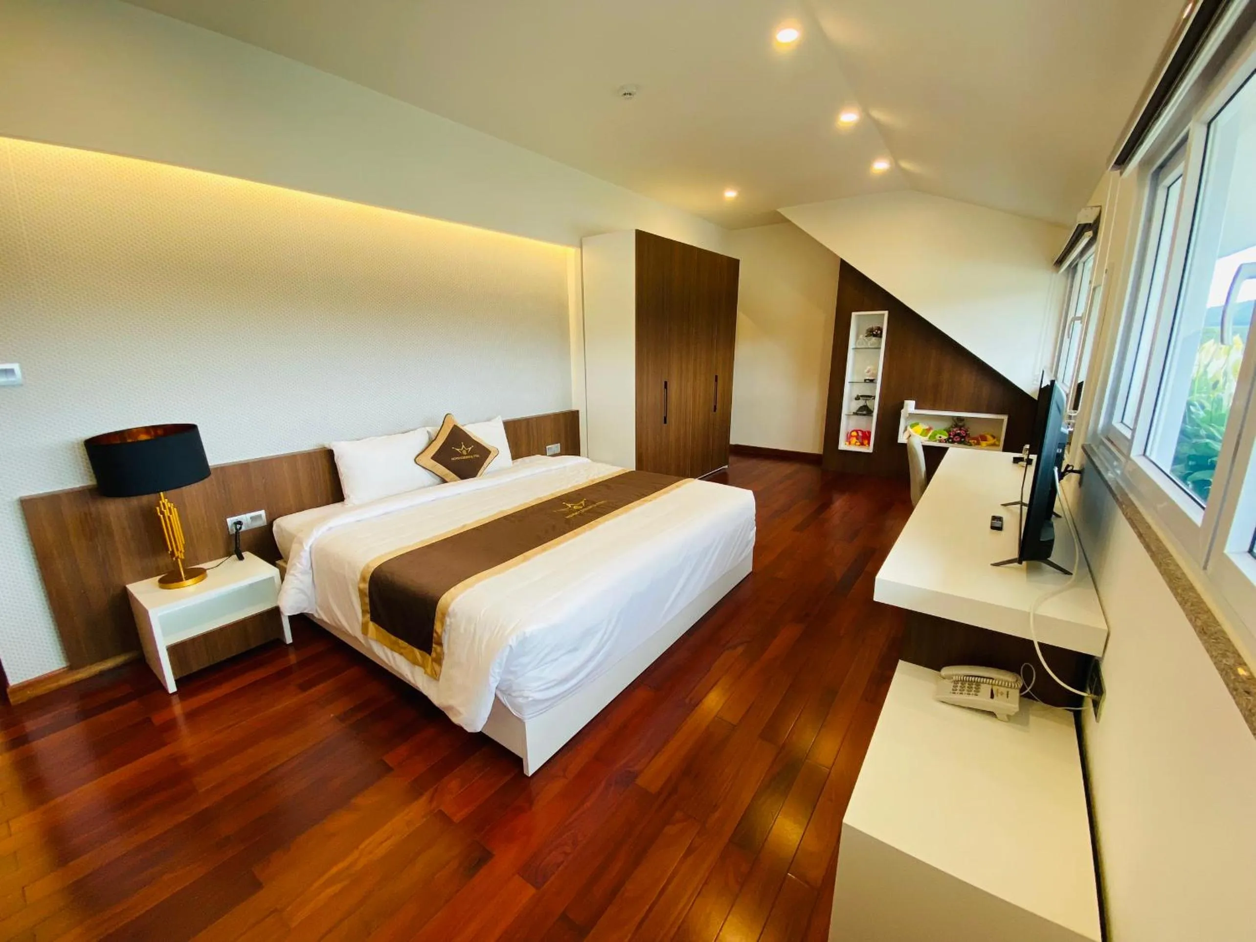 Bed in Minh Chien Hotel