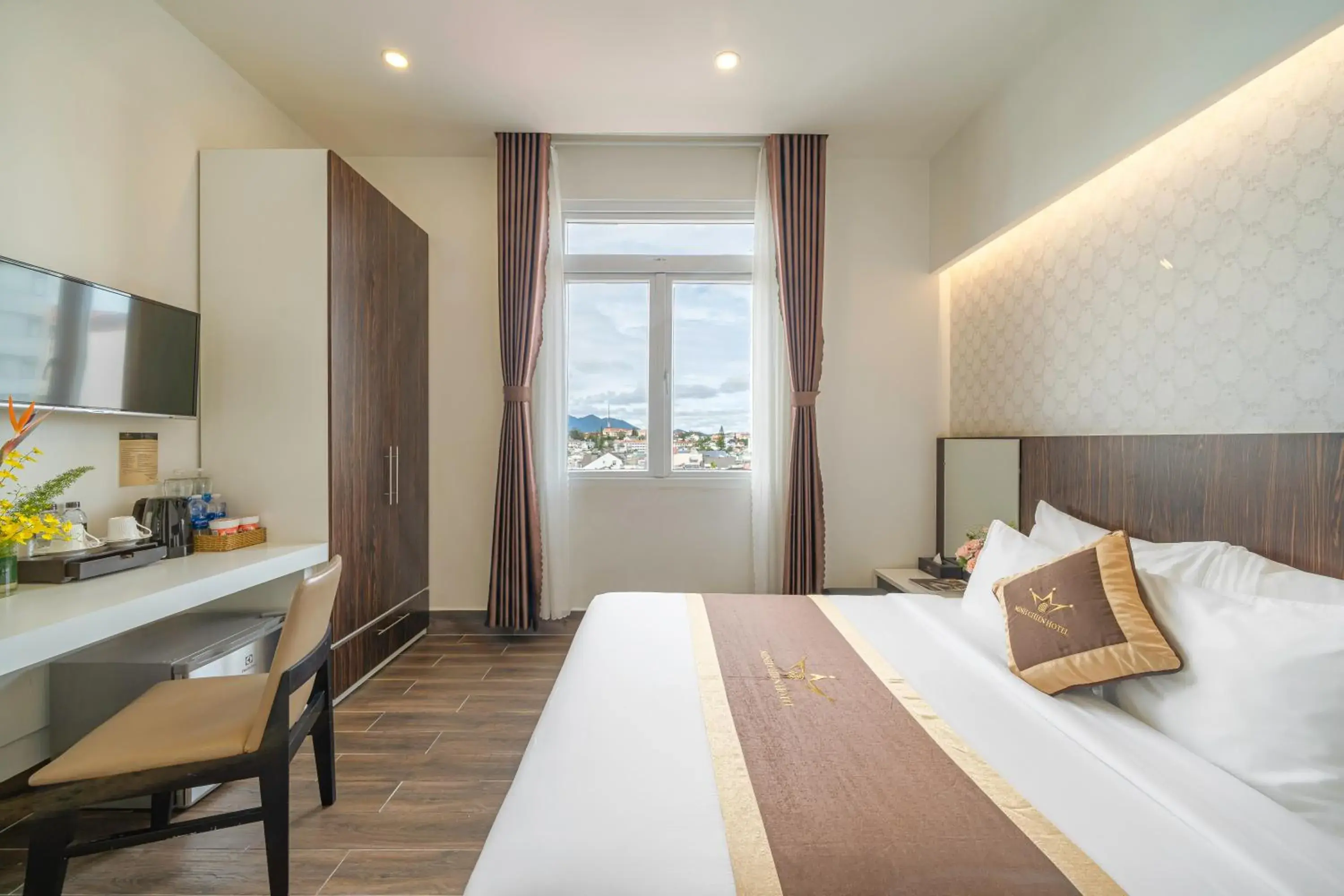 Natural landscape, Bed in Minh Chien Hotel Natural landscape, Bed in Minh Chien Hotel