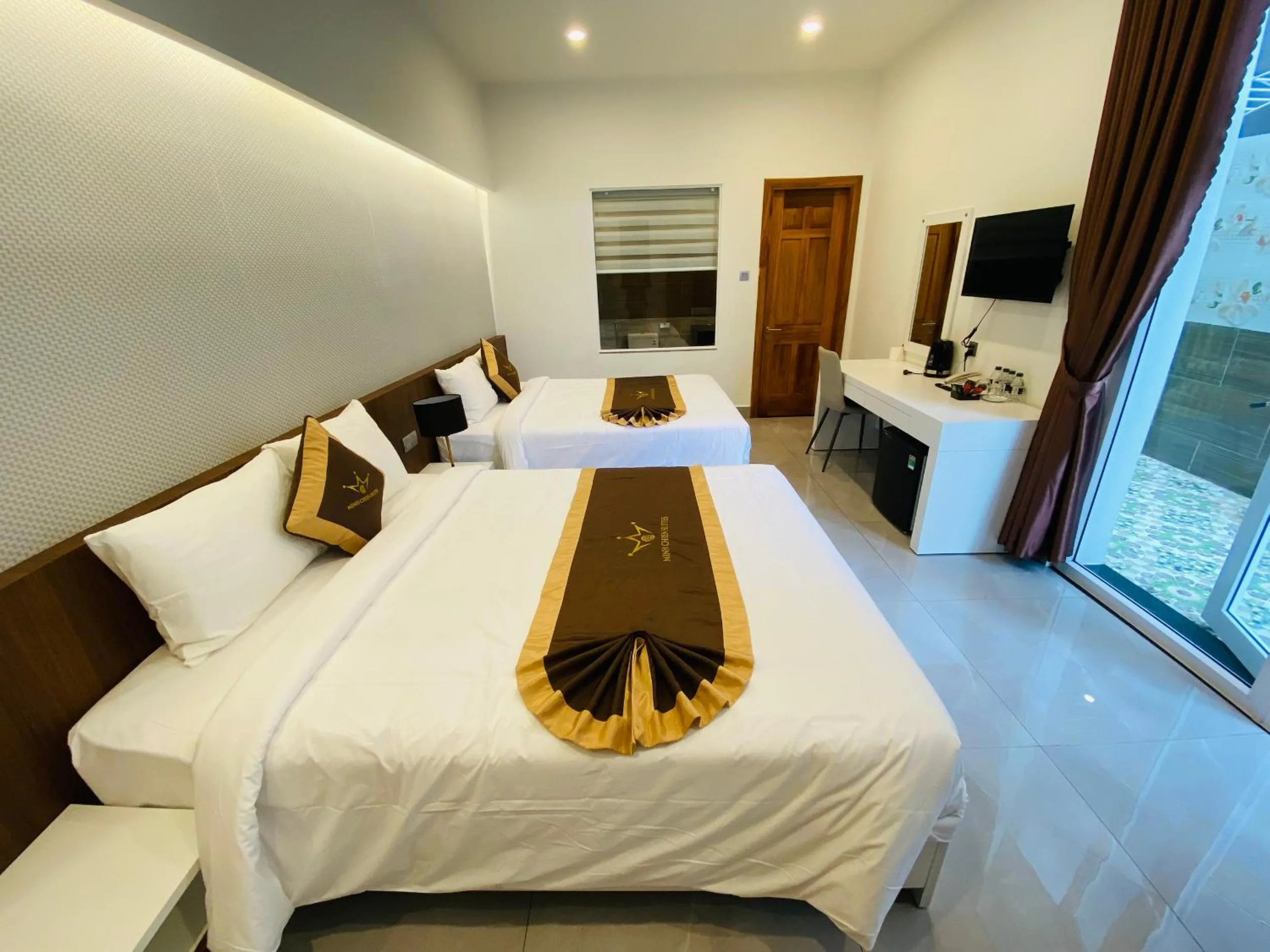 Photo of the whole room, Bed in Minh Chien Hotel