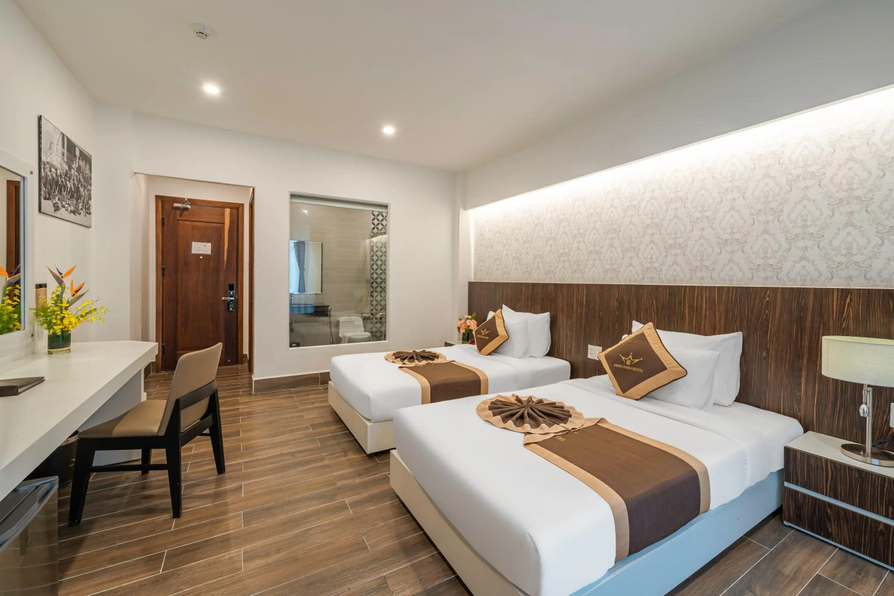 Photo of the whole room, Bed in Minh Chien Hotel