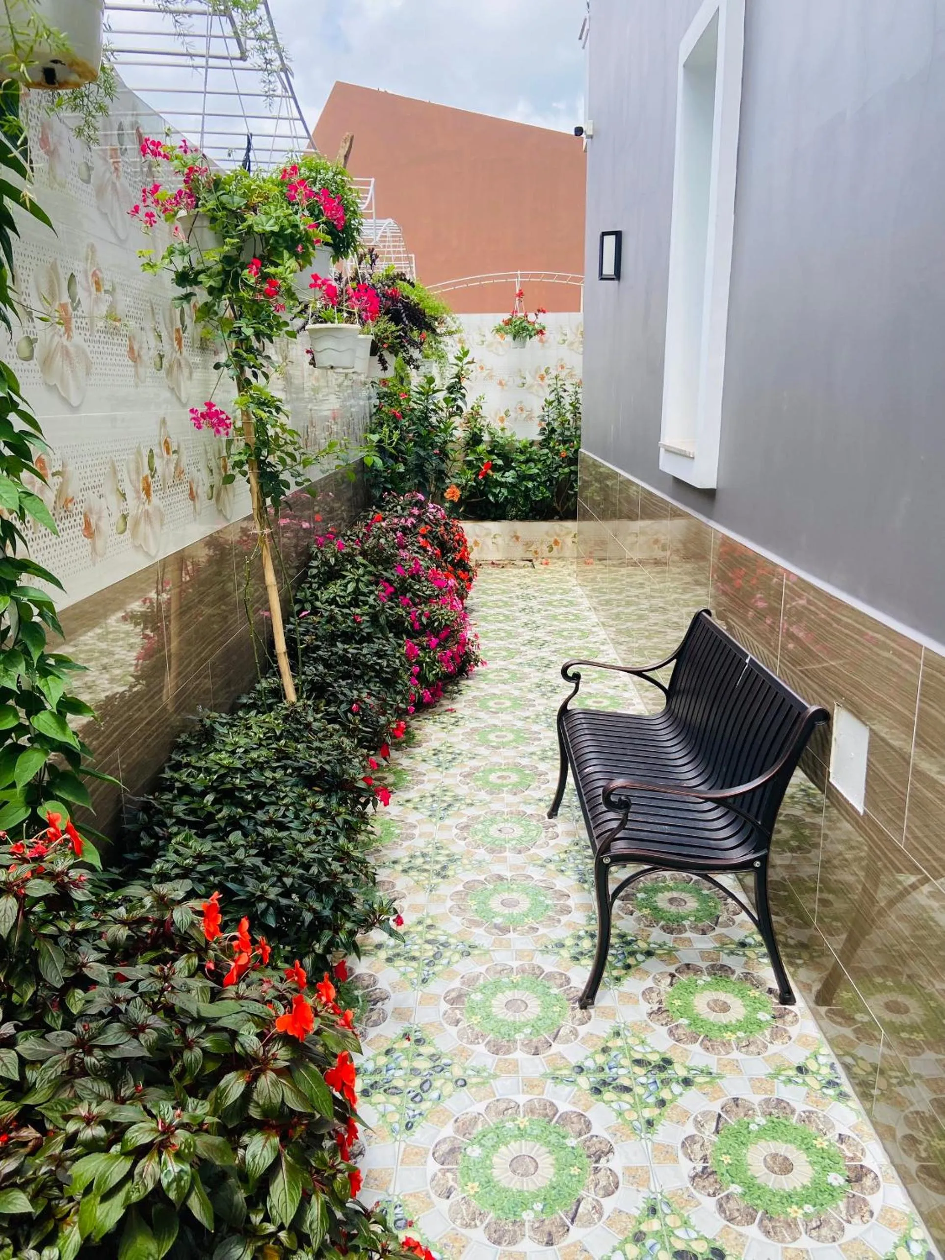 Garden view in Minh Chien Hotel