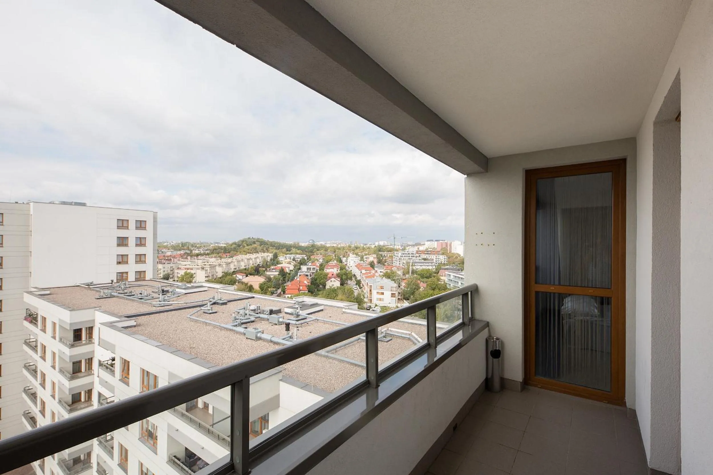 Balcony/Terrace in ShortStayPoland Krakowska (B65)