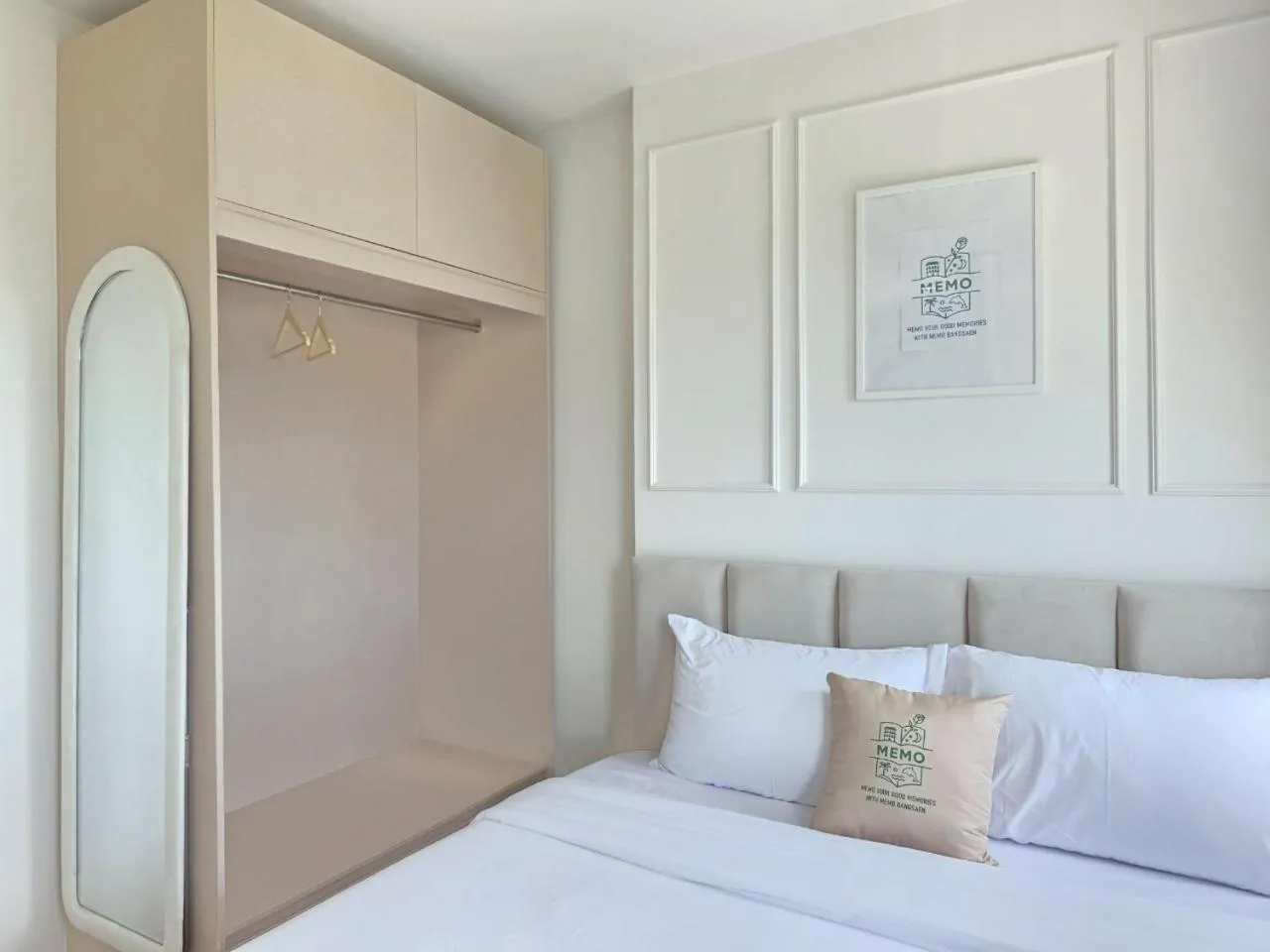 Bedroom, Bed in Memo Bangsaen