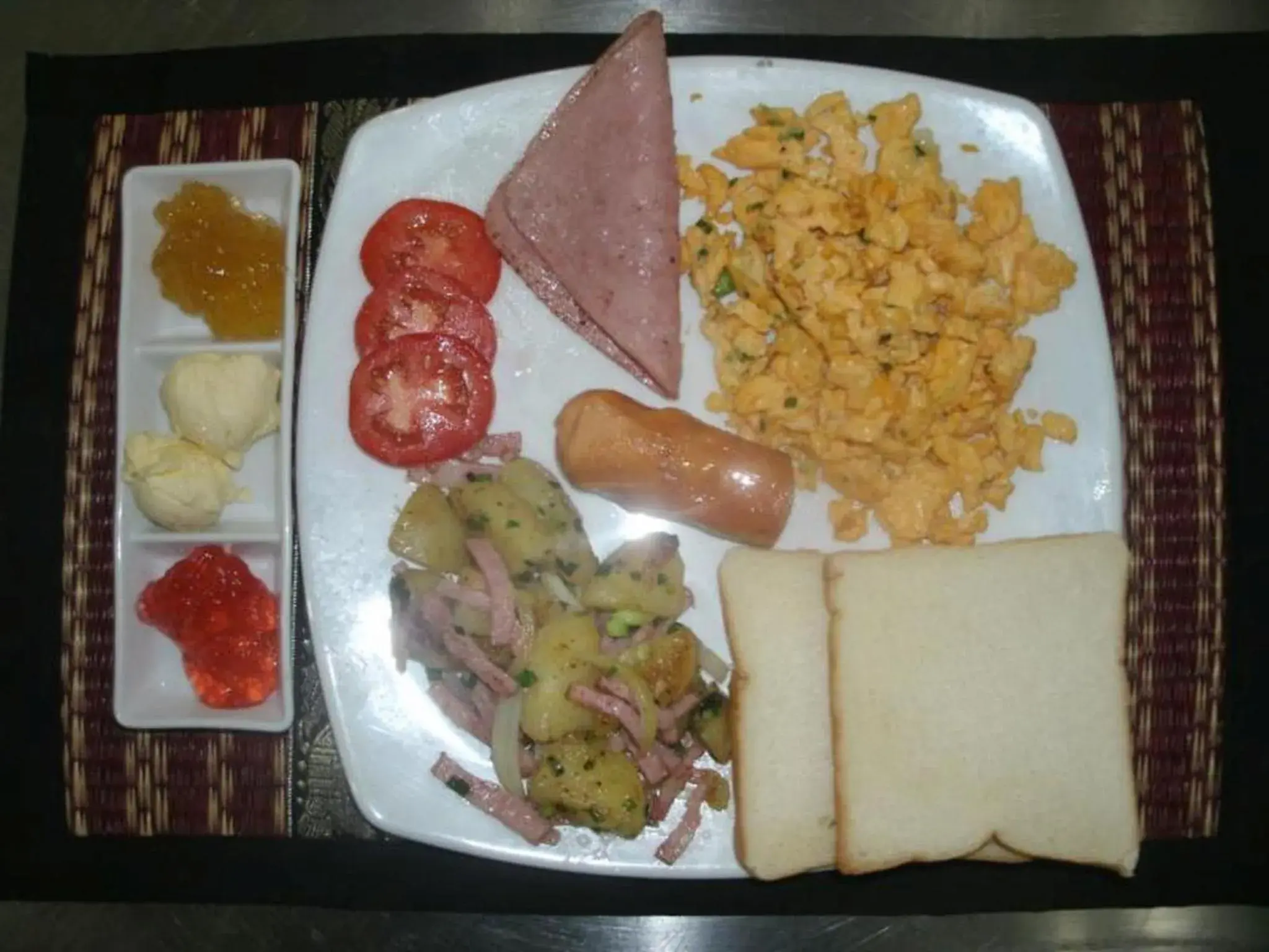 American breakfast in Ao Thai Resort American breakfast in Ao Thai Resort