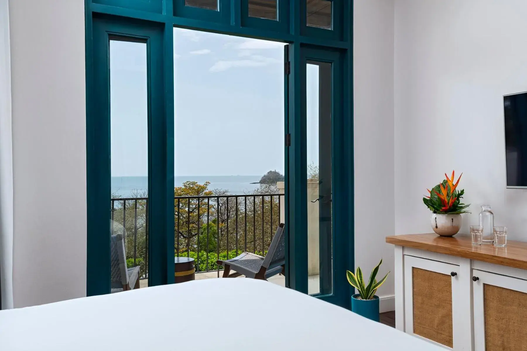 Bedroom, Bed in Santarena Hotel at Las Catalinas Bedroom, Bed in Santarena Hotel at Las Catalinas