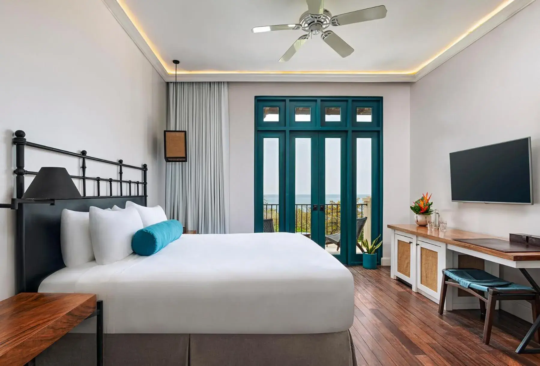 Bedroom, Bed in Santarena Hotel at Las Catalinas Bedroom, Bed in Santarena Hotel at Las Catalinas