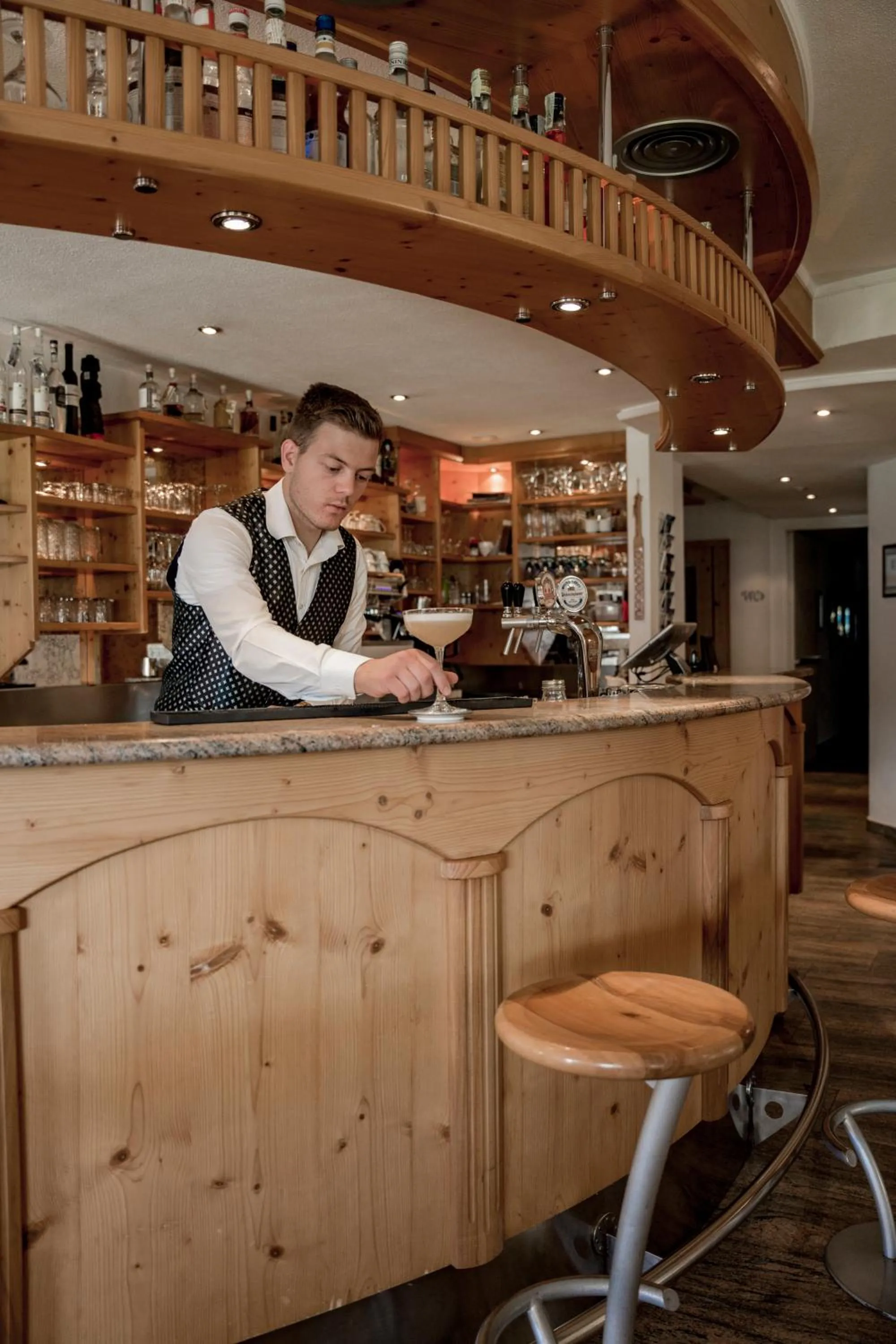 Lounge or bar in Dolomites Nature Hotel Vigilerhof