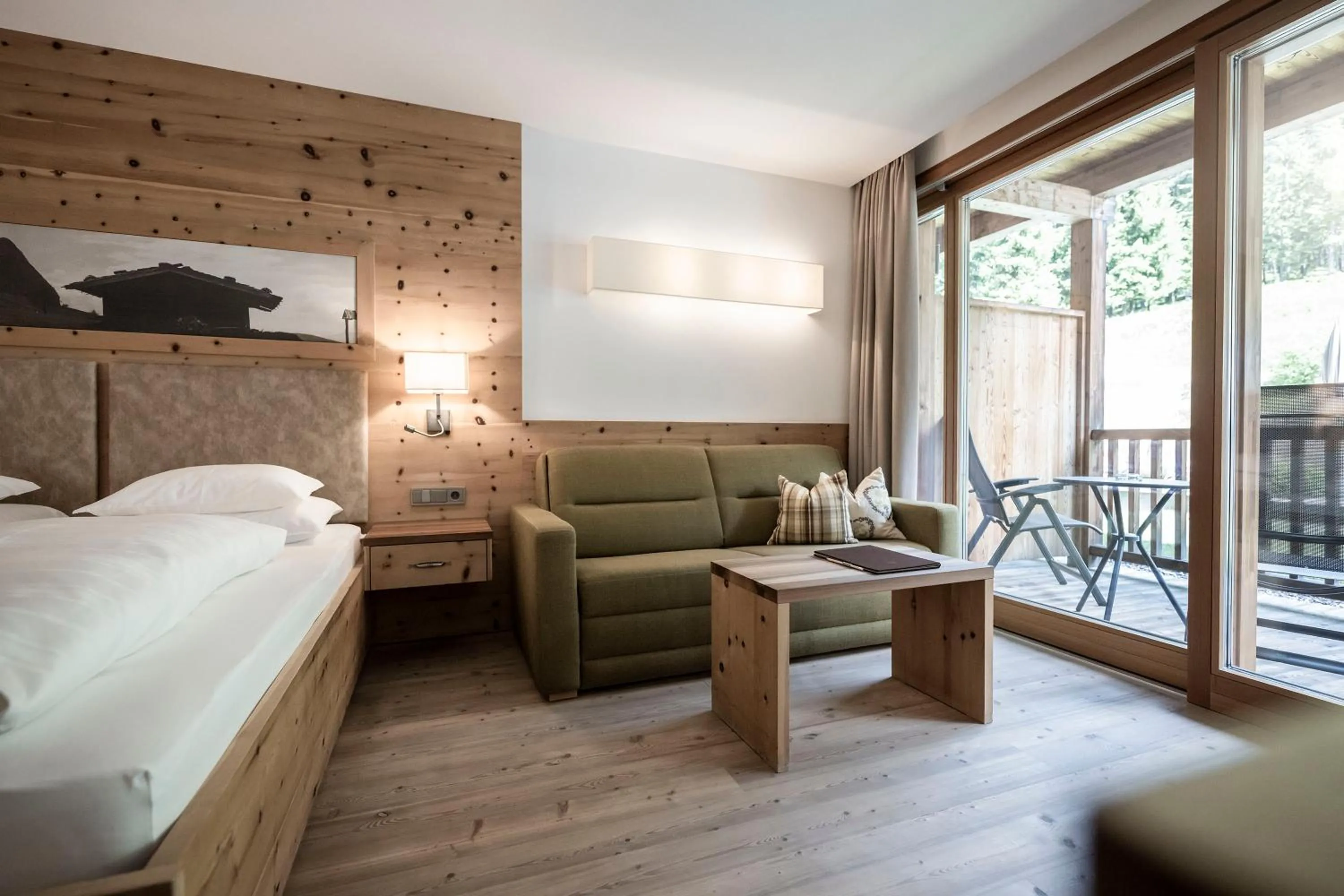 Photo of the whole room, Bed in Dolomites Nature Hotel Vigilerhof
