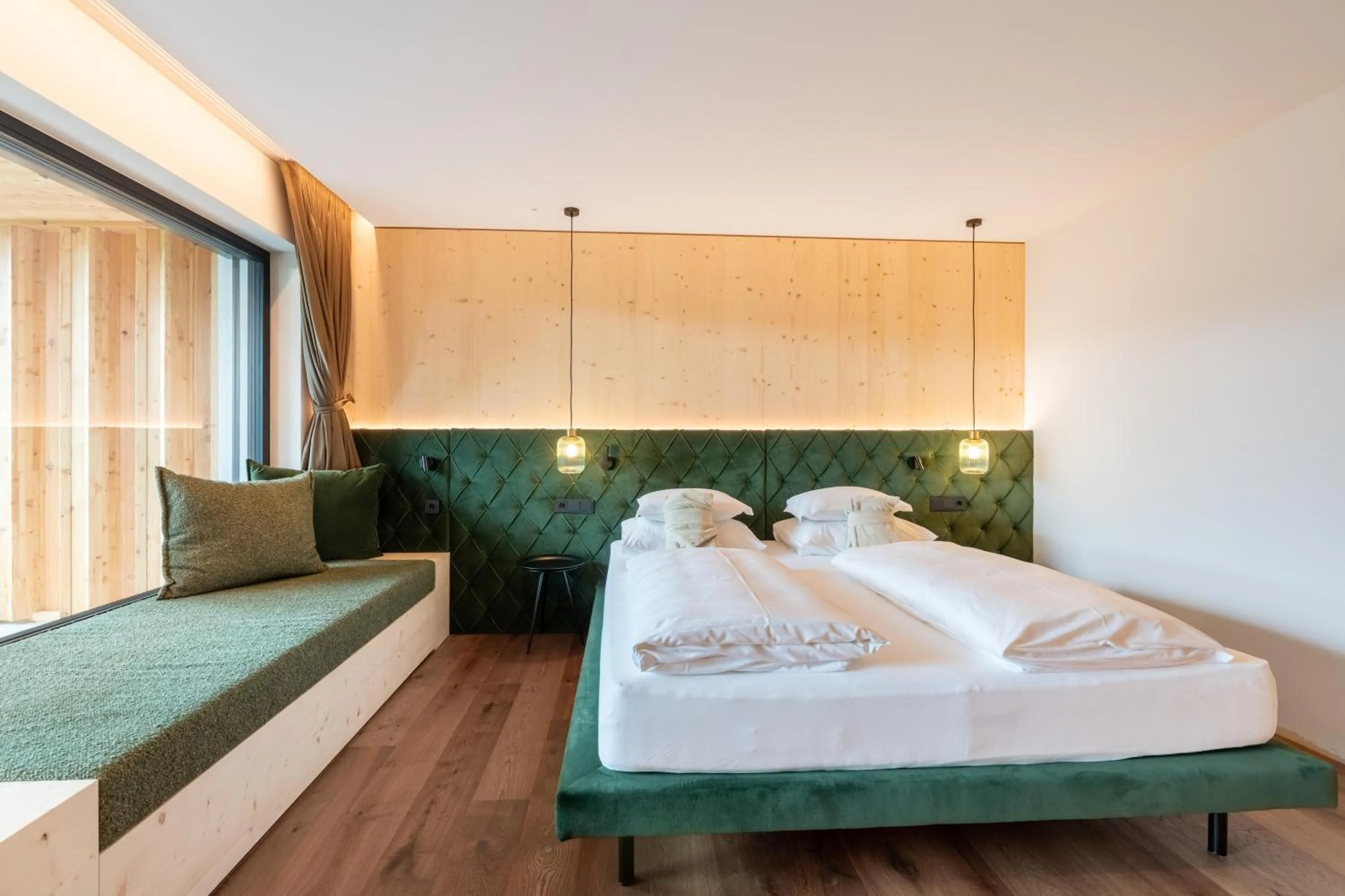 Photo of the whole room, Bed in Dolomites Nature Hotel Vigilerhof