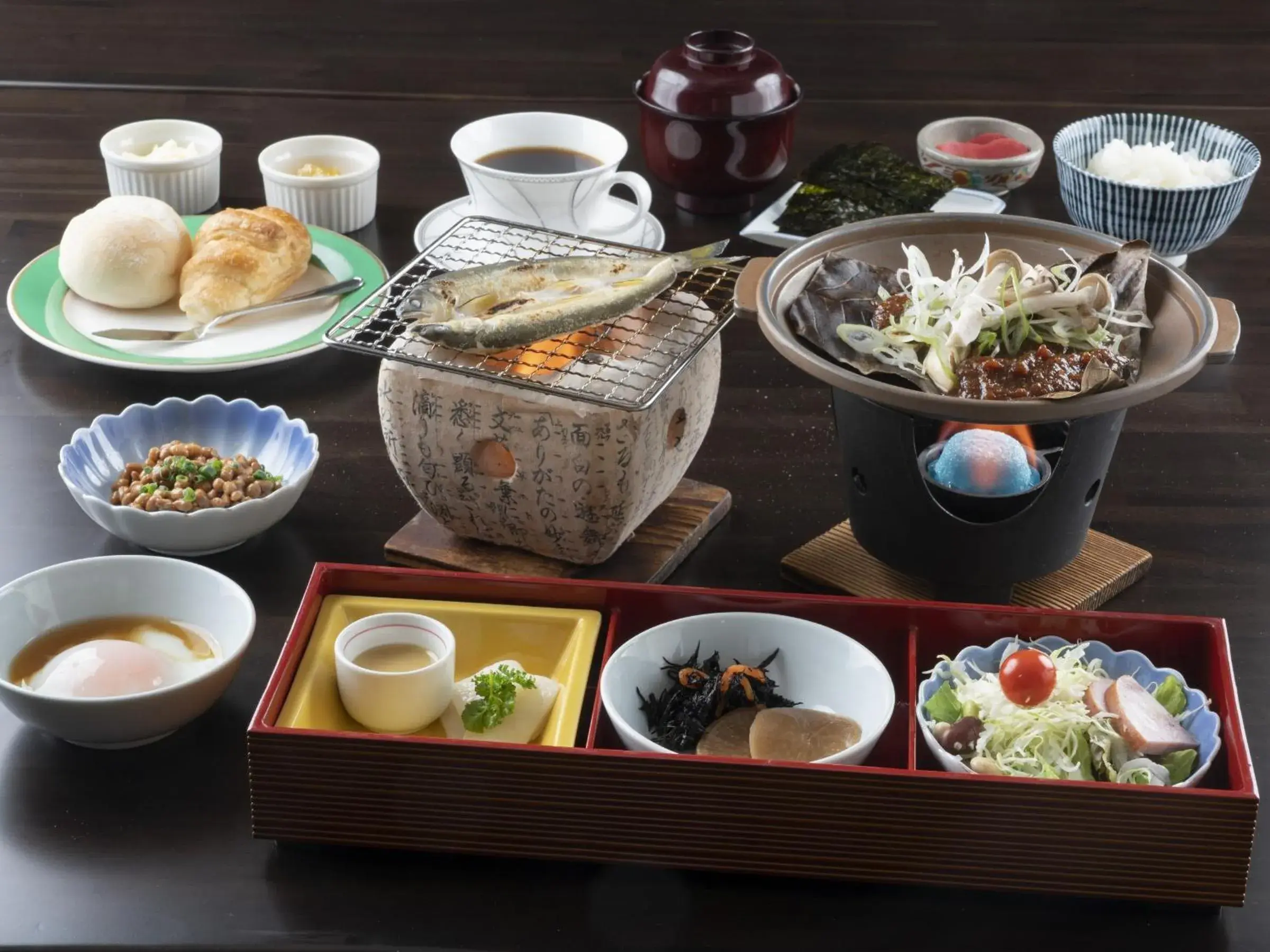 Asian breakfast in Hotel Sekisuien Asian breakfast in Hotel Sekisuien