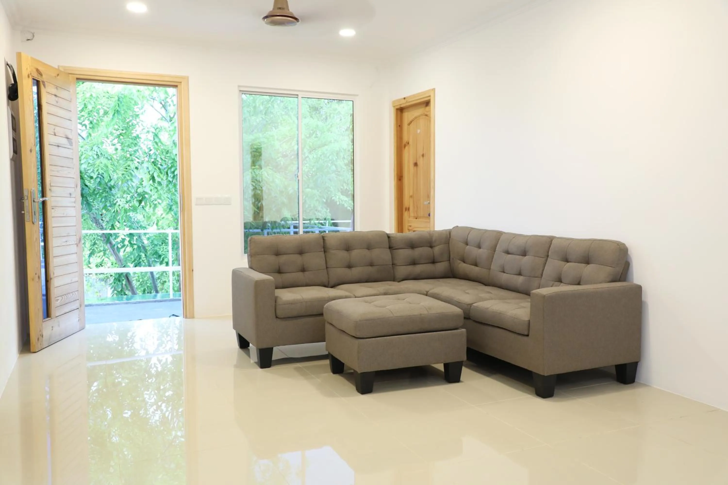 Living room in Moodhu Surf House