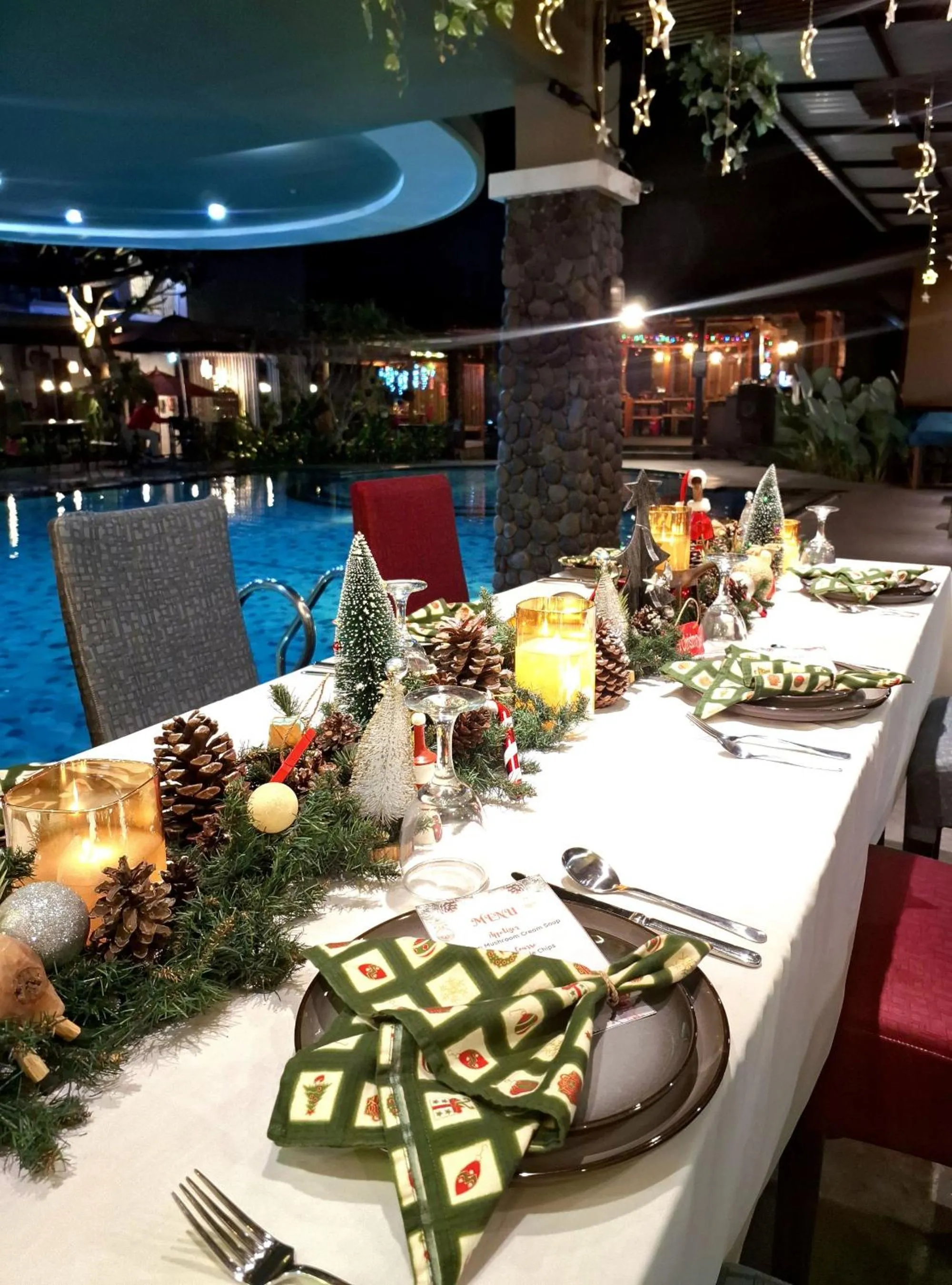 Dining area in Hotel Sriti Magelang