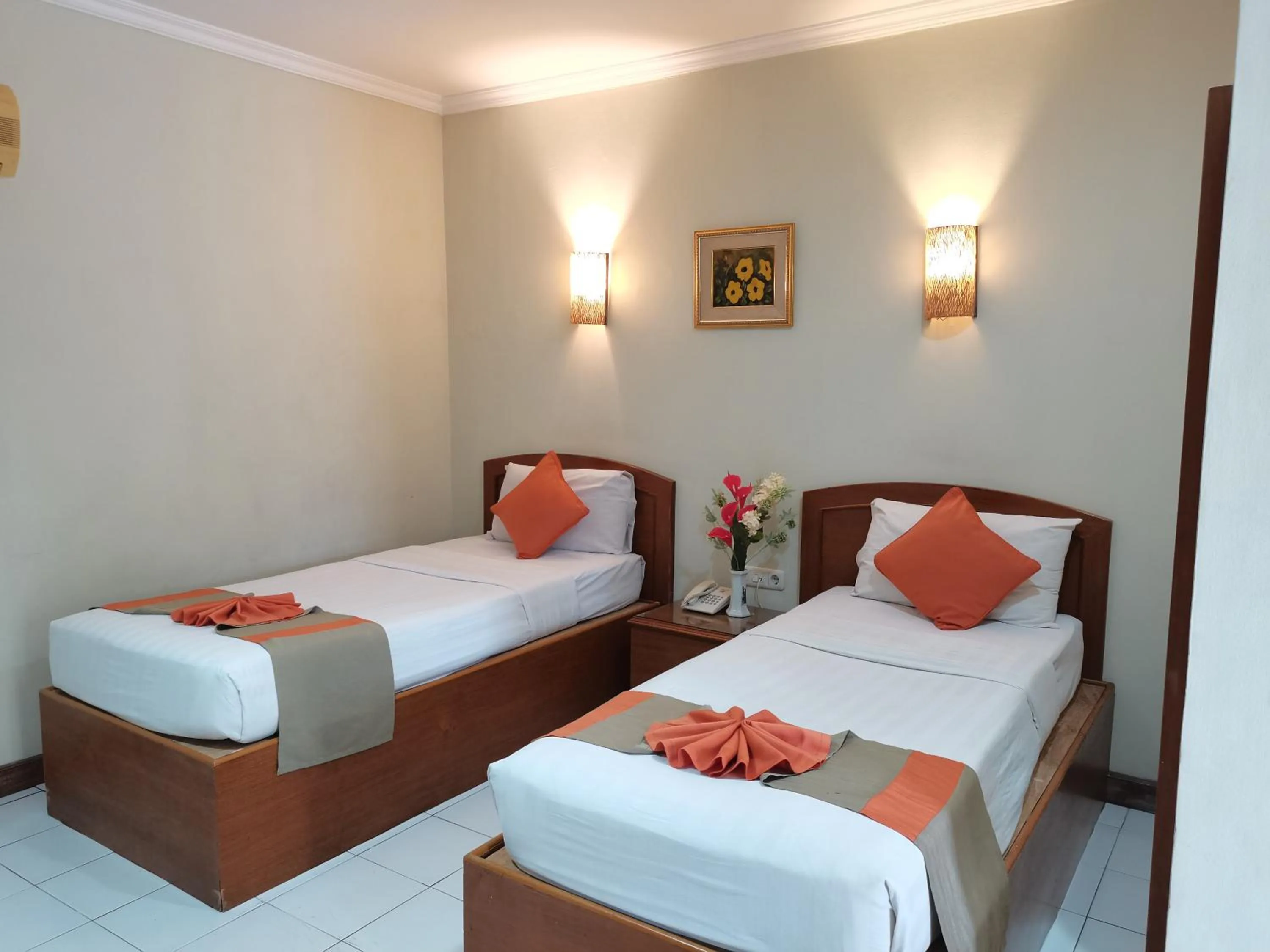 Bed in Hotel Catur Putra