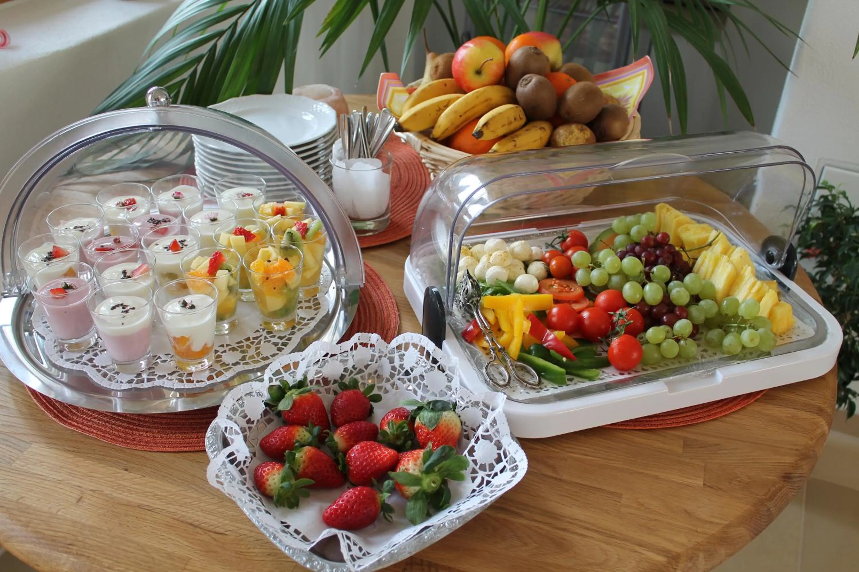 Breakfast in Hotel Kraftquelle Schlossblick