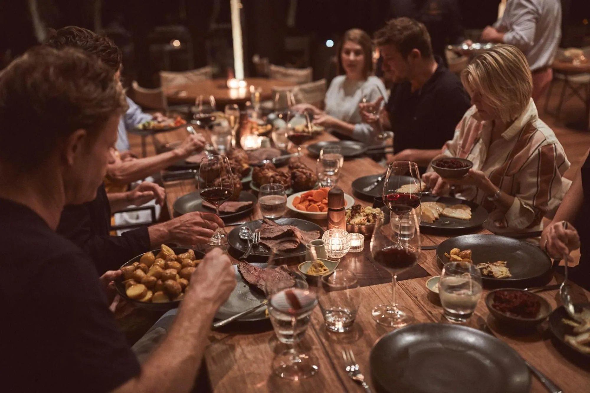 Dinner in Mt Mulligan Lodge