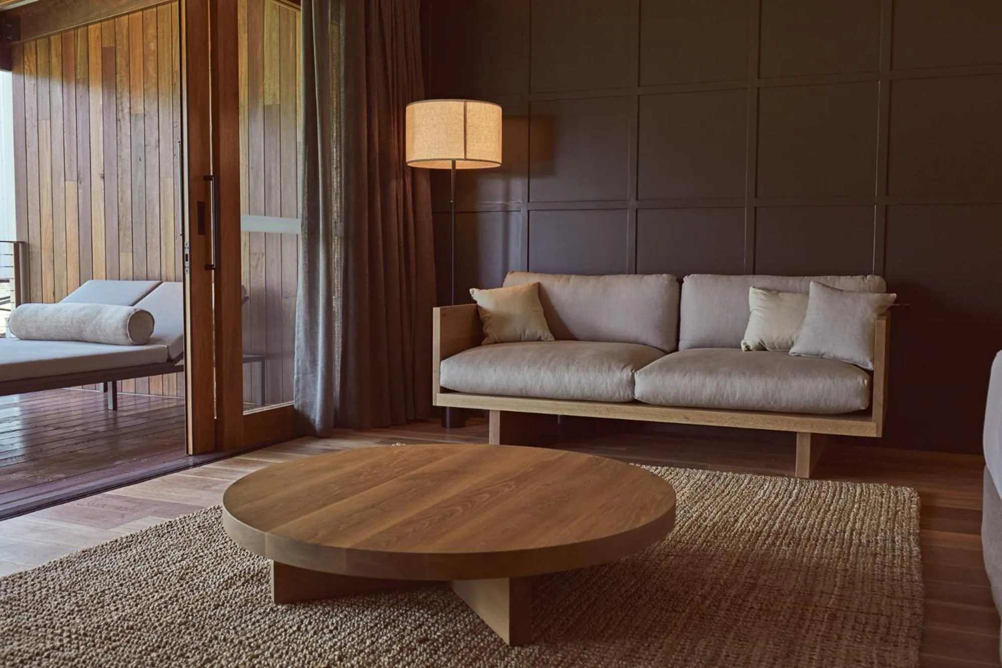 Seating area in Mt Mulligan Lodge