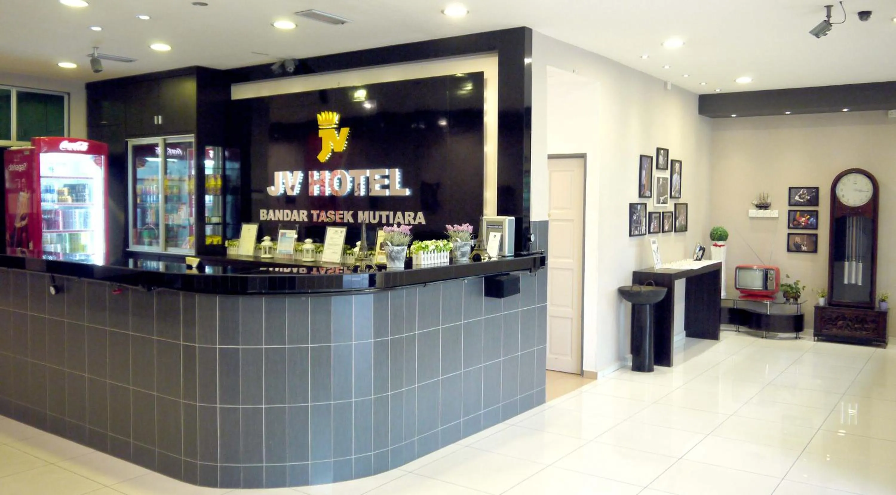 Lobby or reception in JV Hotel @ Bandar Tasek Mutiara