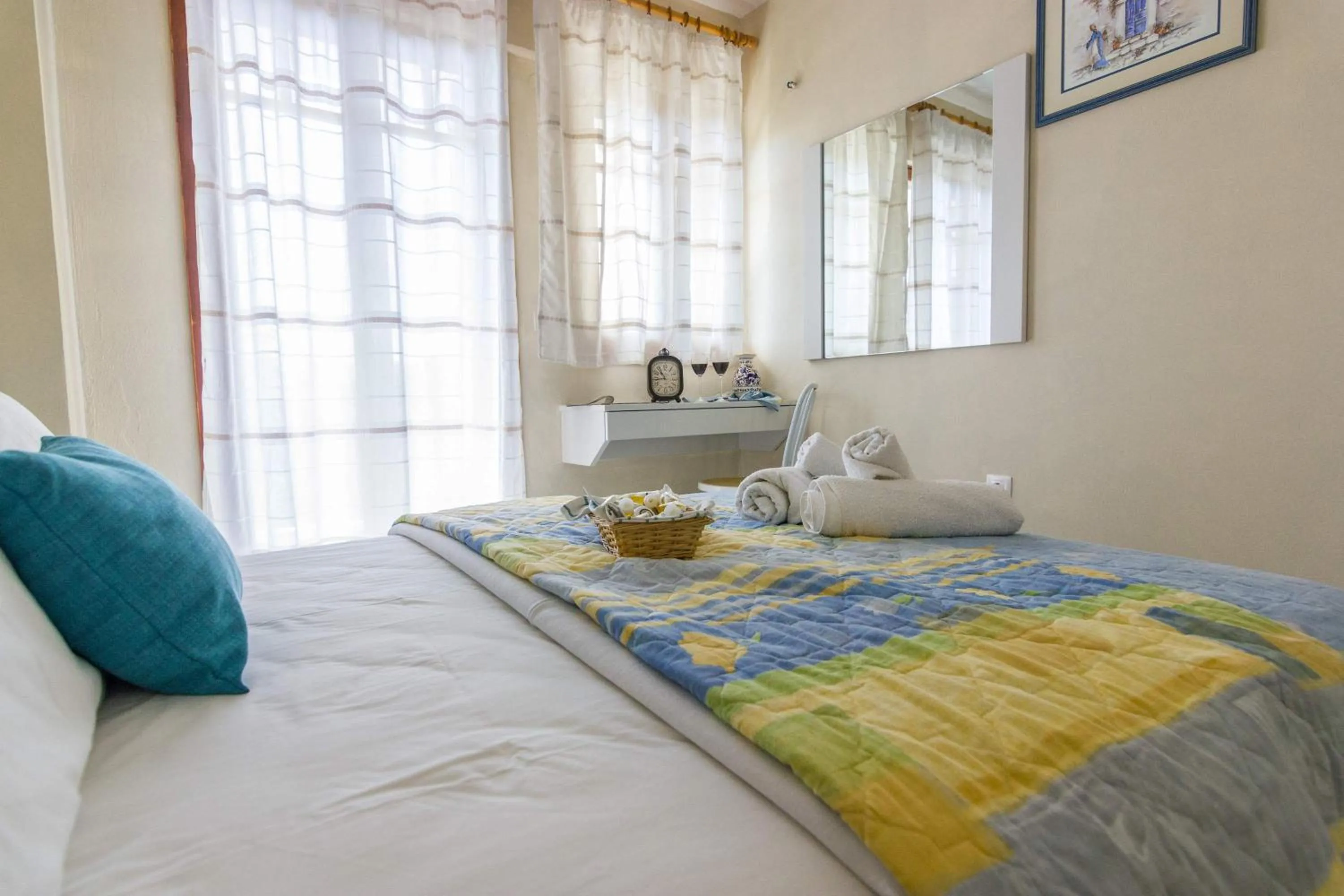 Bed in Stathopoulos Apartments