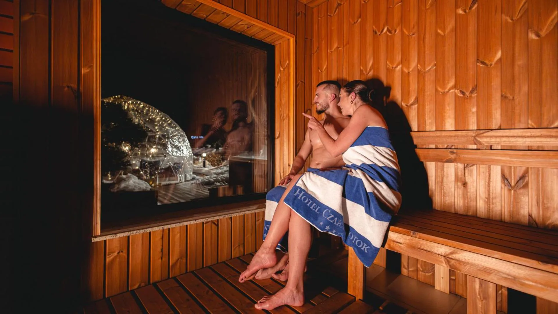 Sauna in Hotel Czarny Potok Resort SPA & Conference