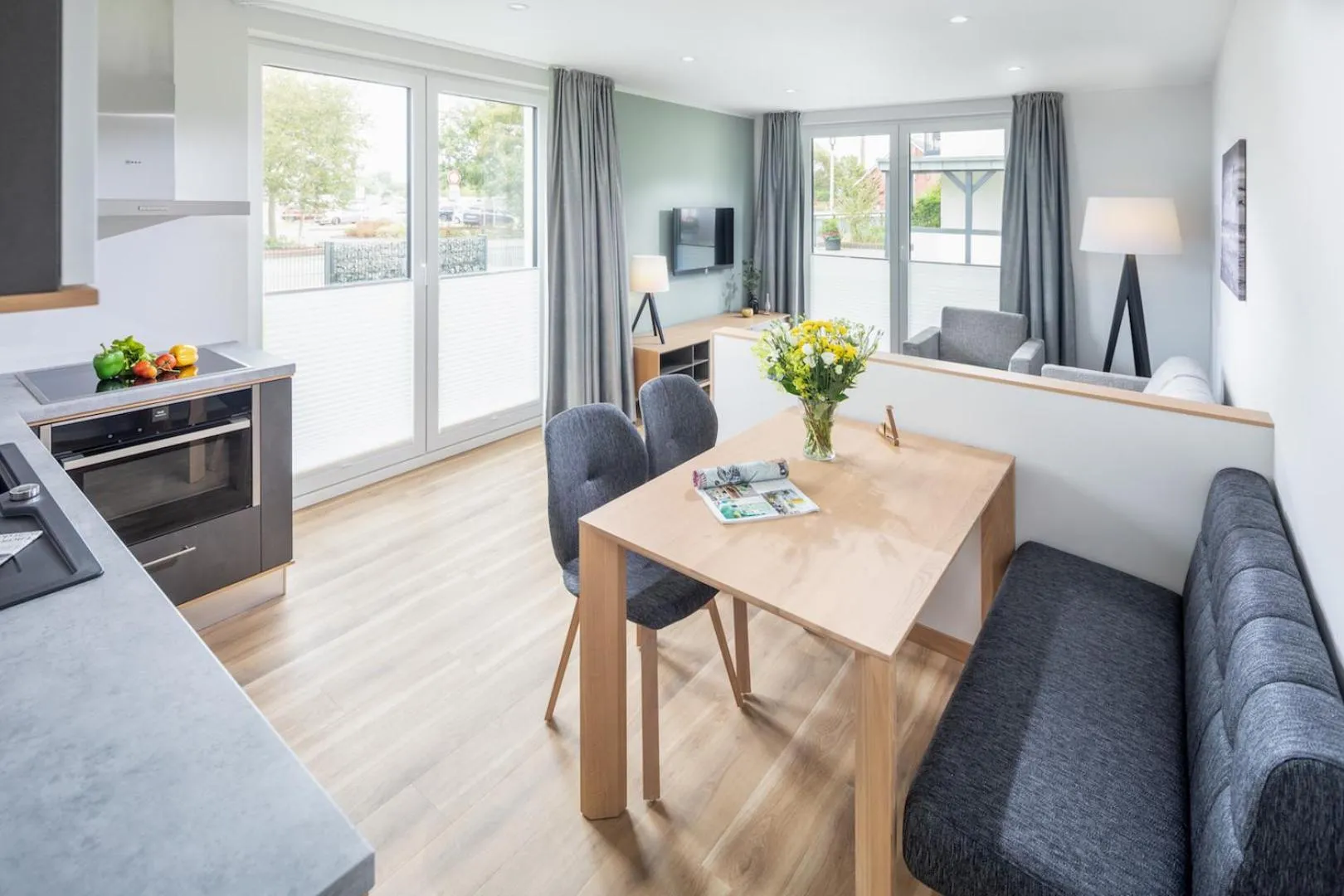 Kitchen or kitchenette in Apartmenthaus B3