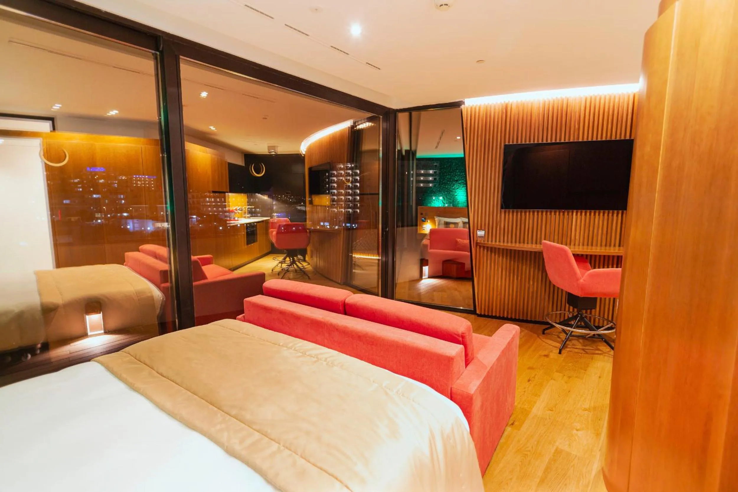 Bed in Bohemia Suites & Spa - Adults Only