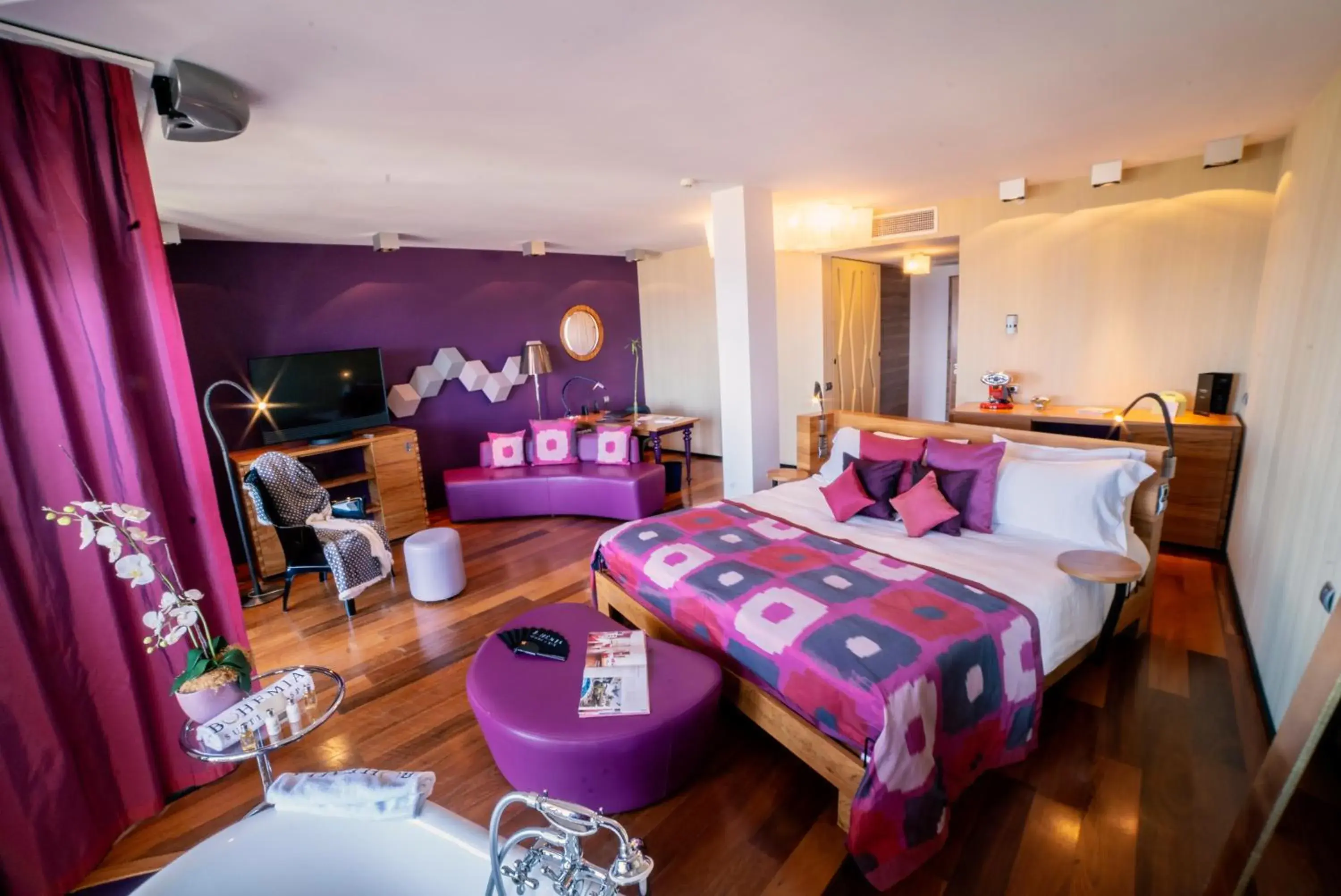 Bed in Bohemia Suites & Spa - Adults Only Bed in Bohemia Suites & Spa - Adults Only