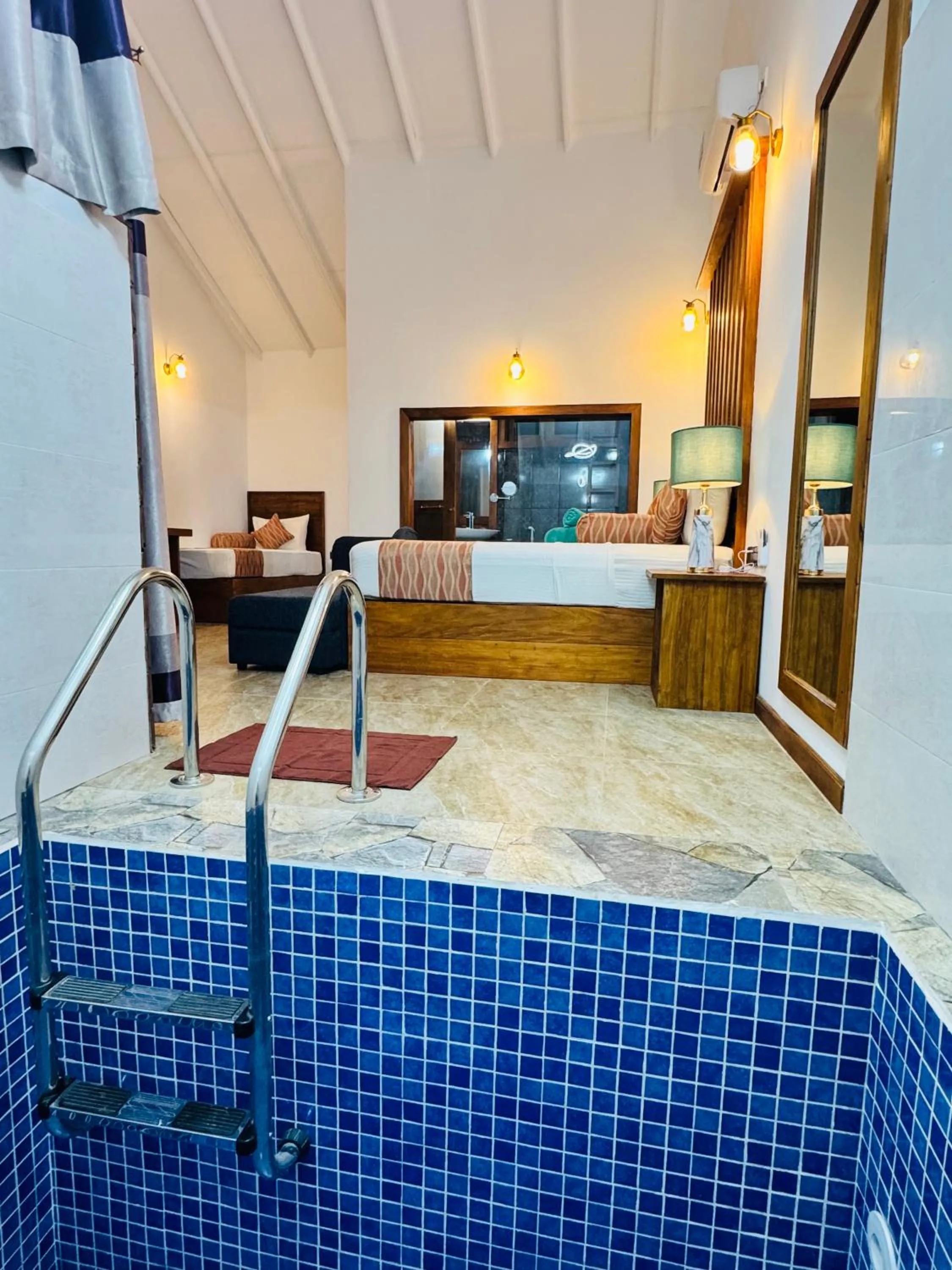 Bed in Palmyra Nature Resort Sigiriya