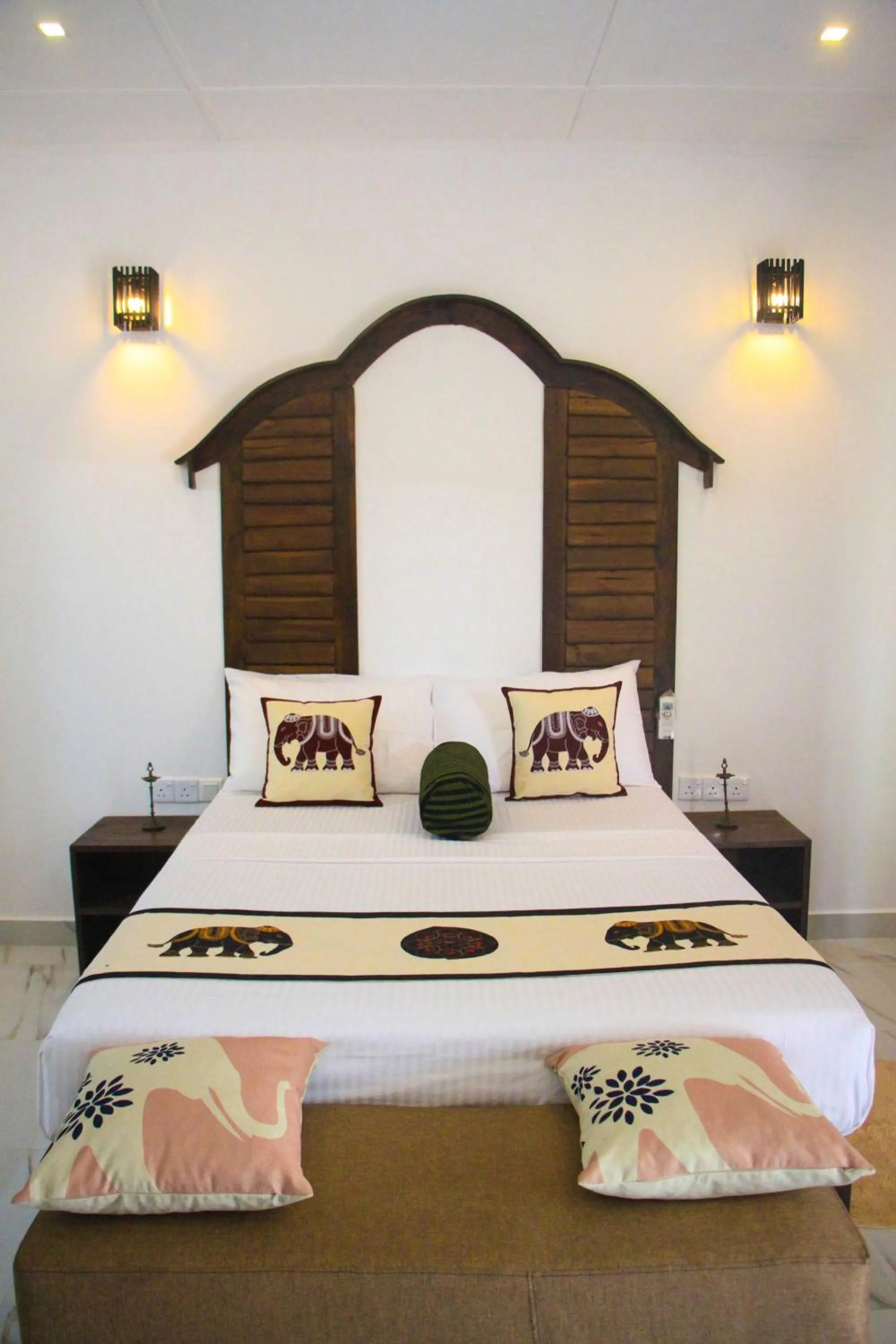Bed in Palmyra Nature Resort Sigiriya