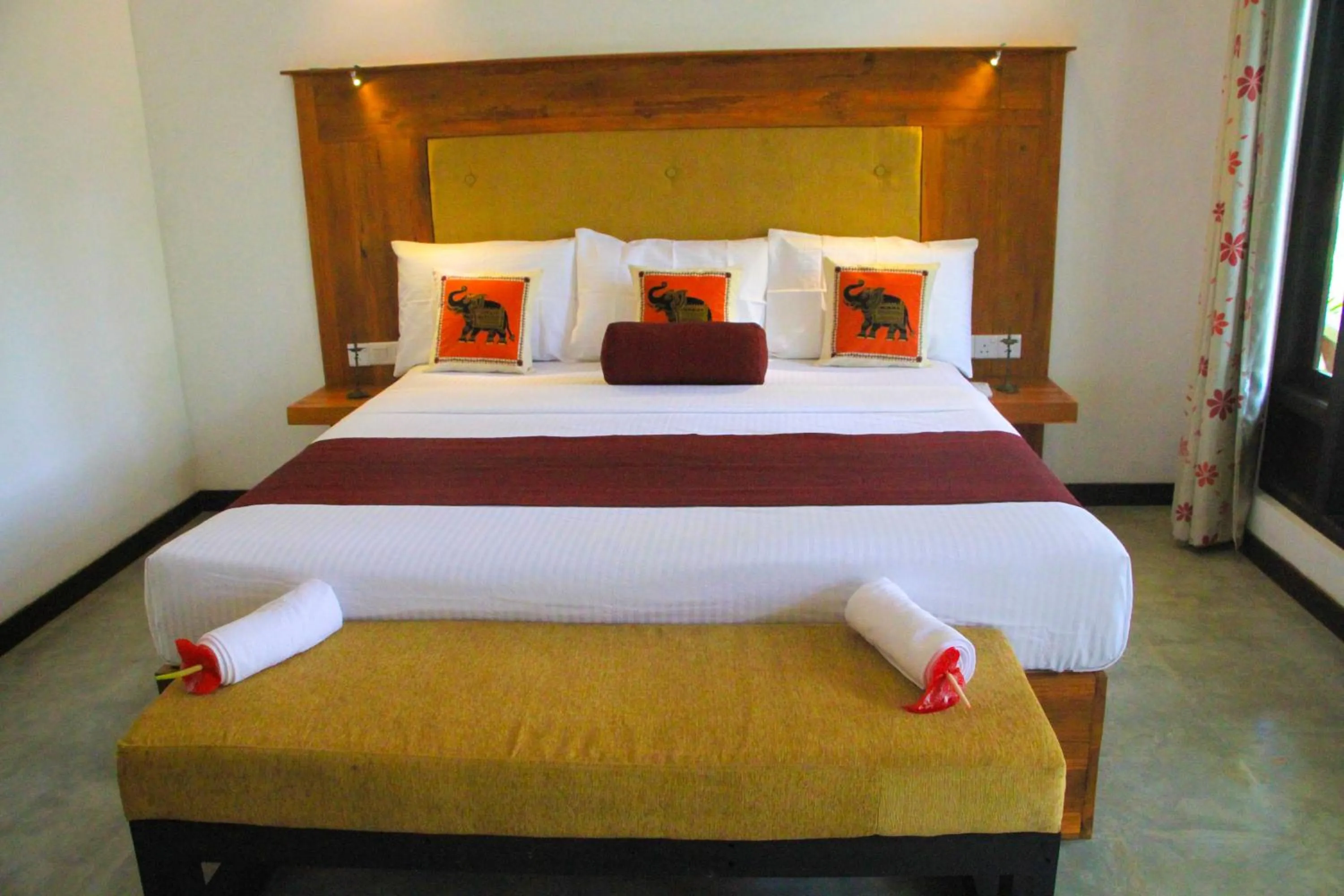Bed in Palmyra Nature Resort Sigiriya