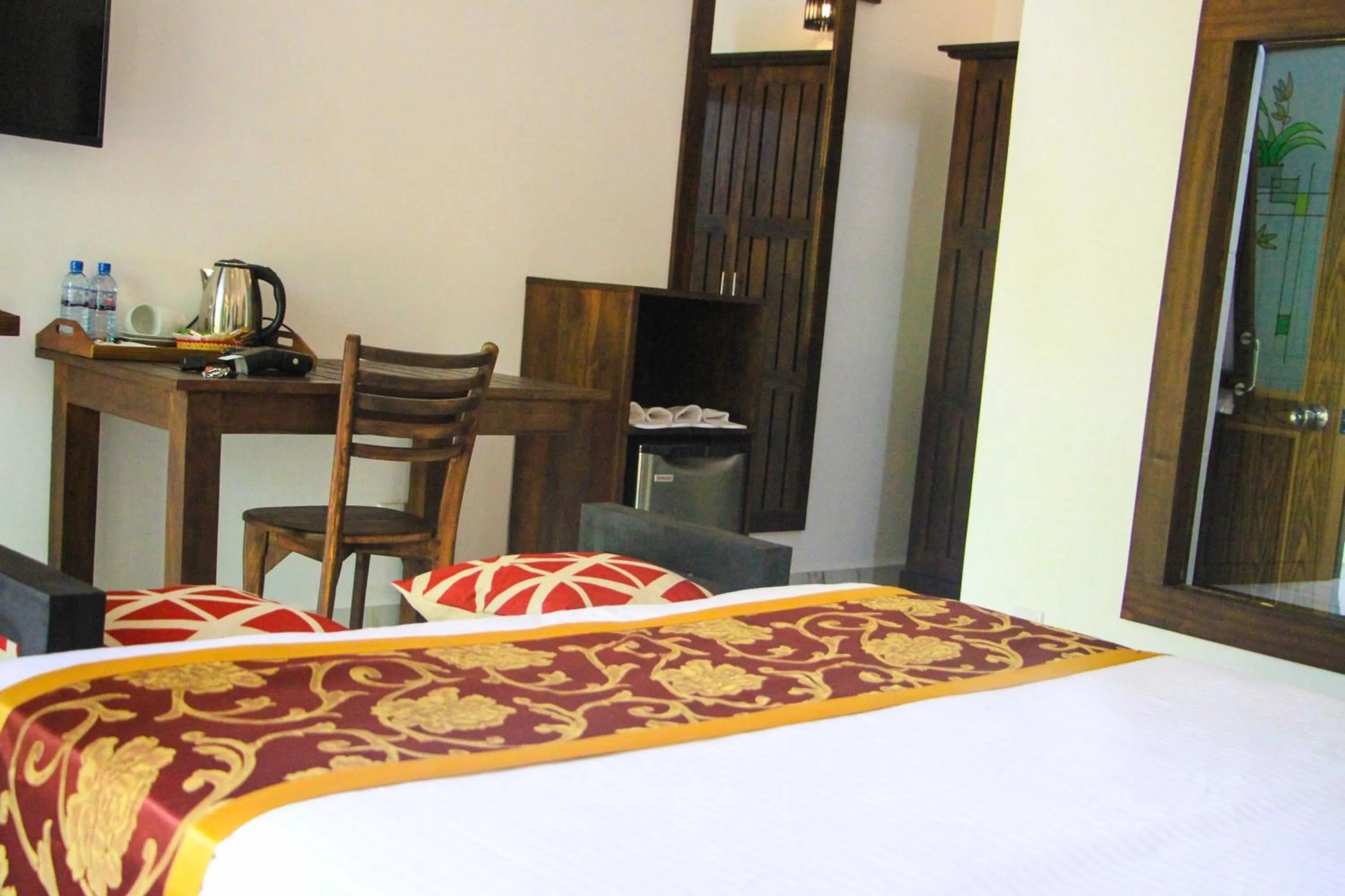 Bed in Palmyra Nature Resort Sigiriya