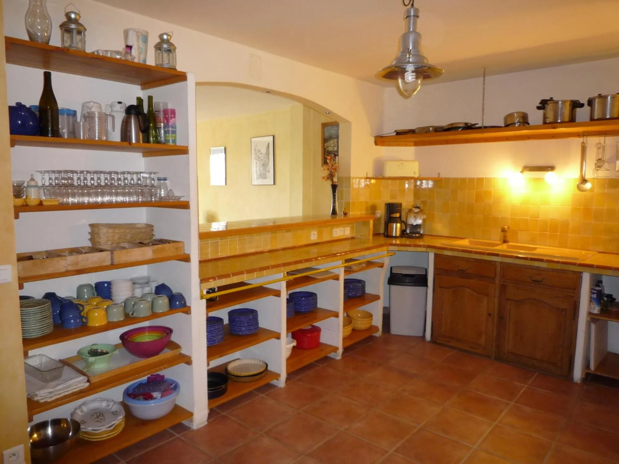 Kitchen or kitchenette in La Ferme du petit Ségriès Bed and Breakfast