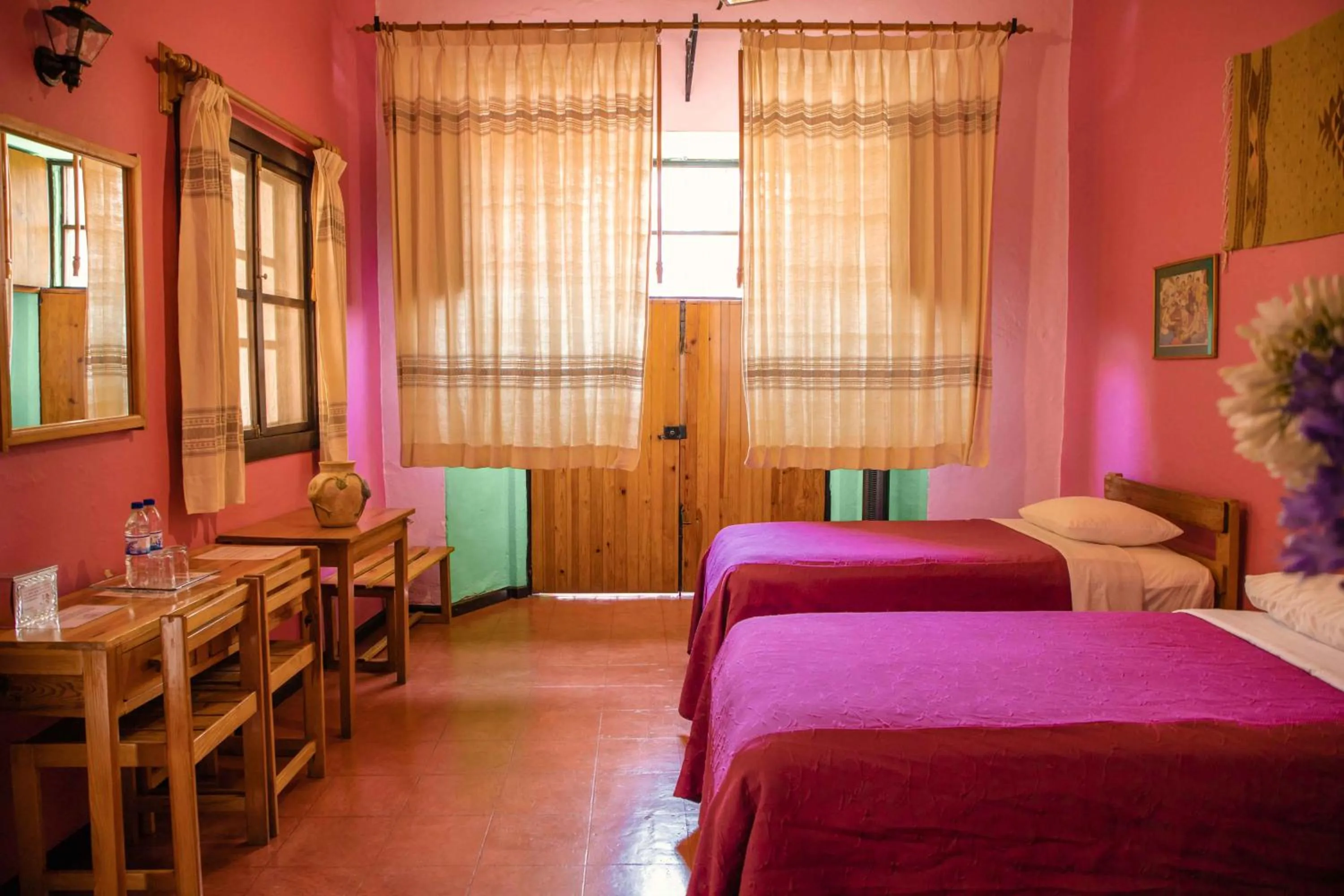 Bed in Hotel Las Golondrinas