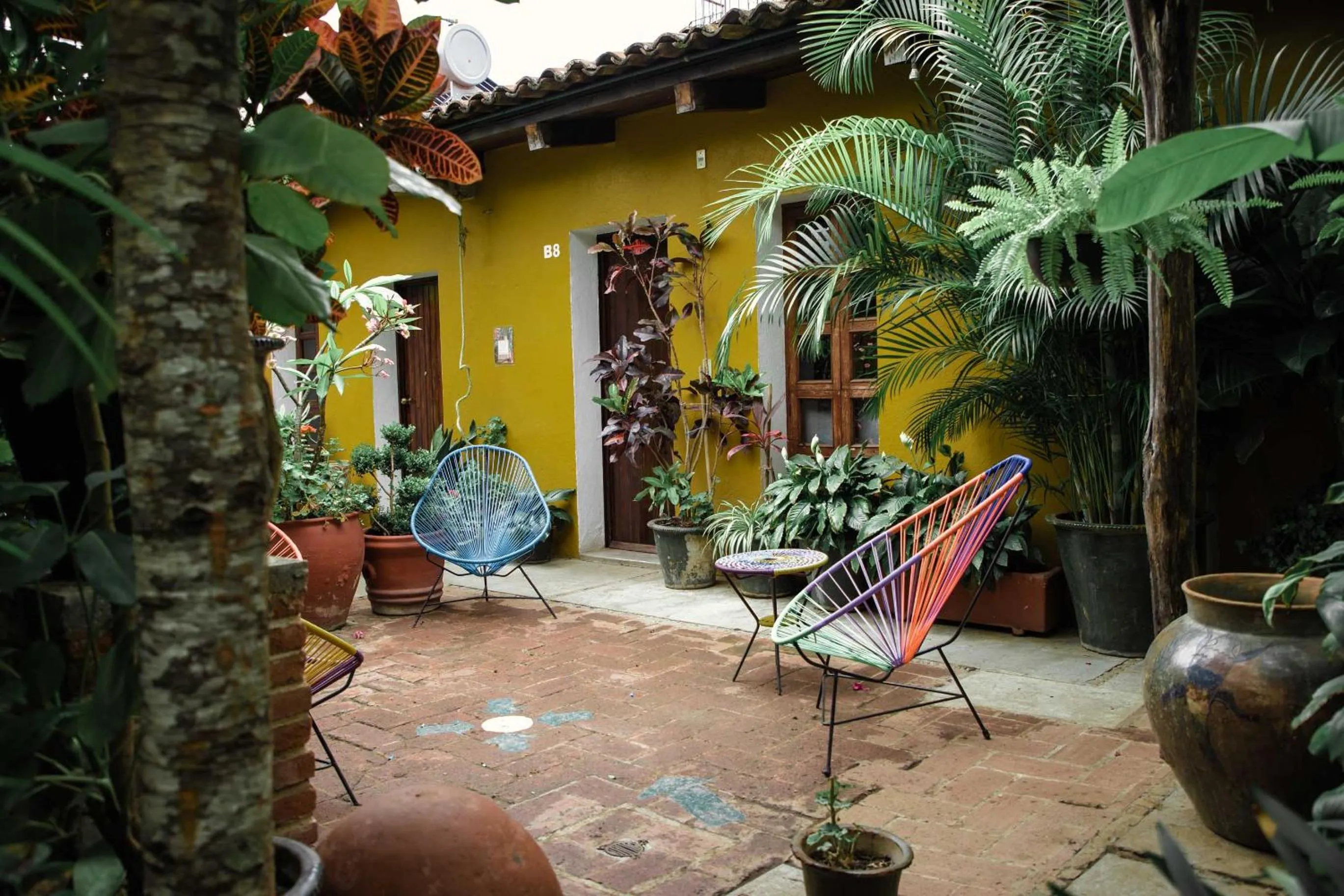 Patio in Hotel Las Golondrinas